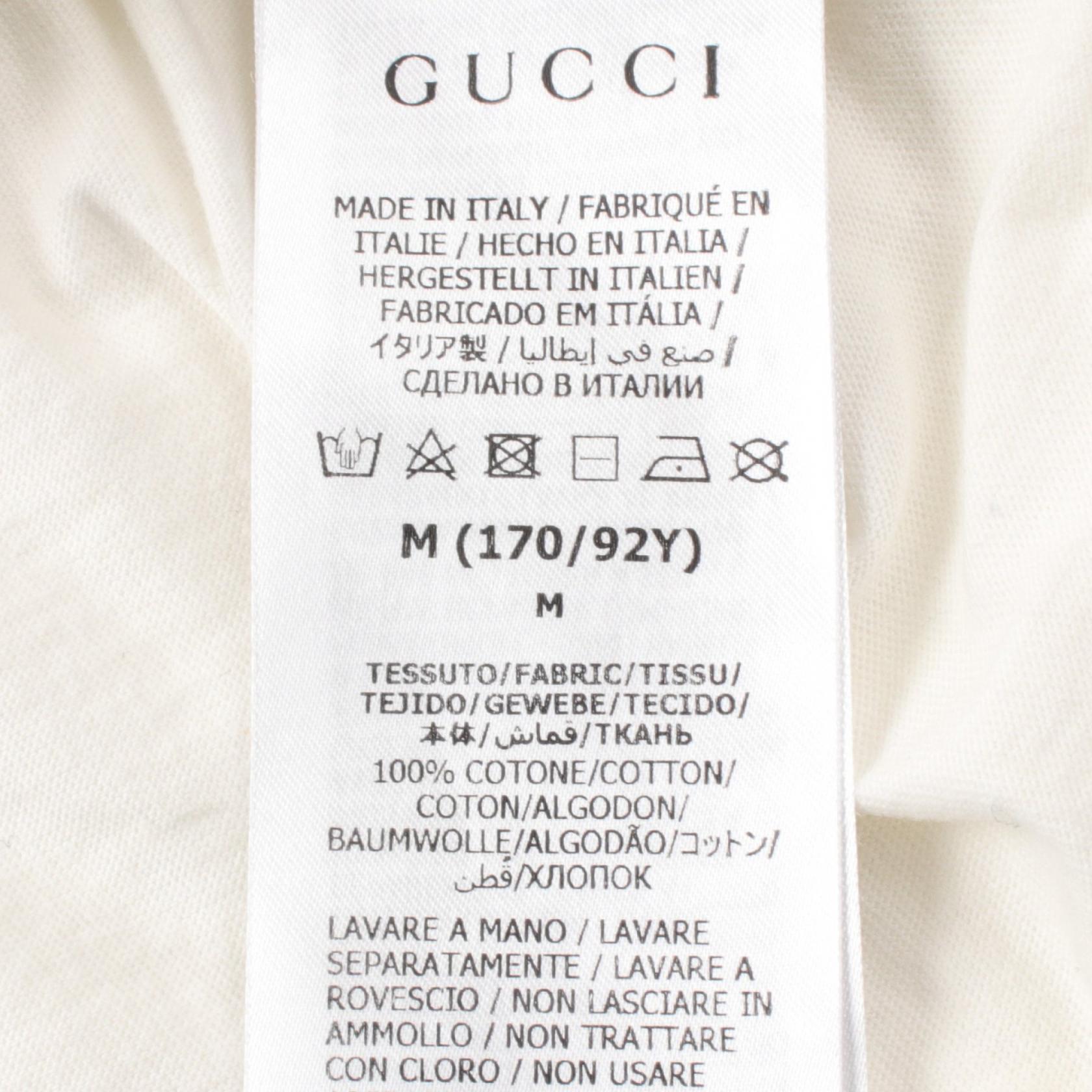 GUCCI 1921 Interlocking G T-shirt 748287 cotton White Used