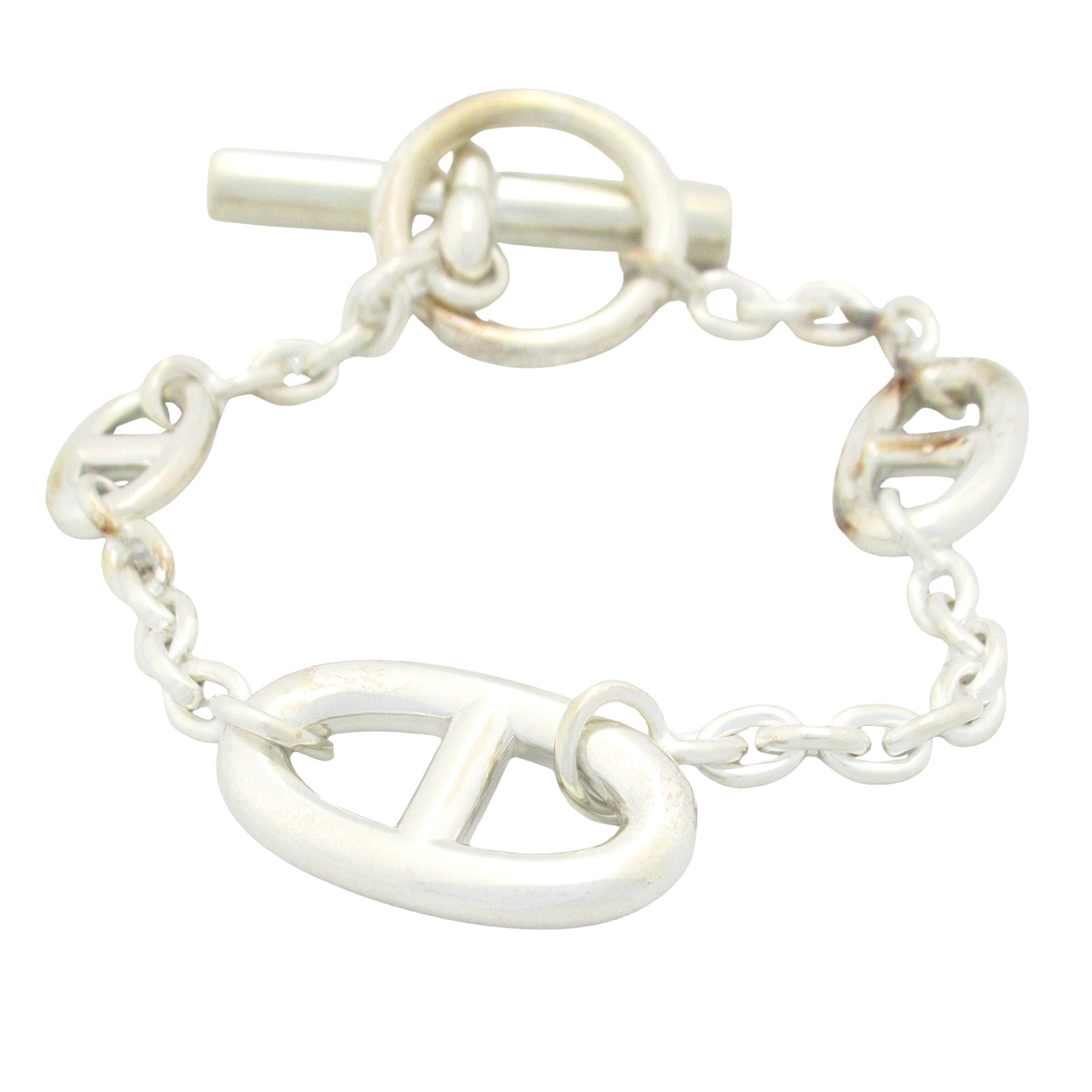 正規品　HERMES ID bracelet p ✖️ SV925 HERMES Farandole Bracelet 925 Sterling Silver | eBay
