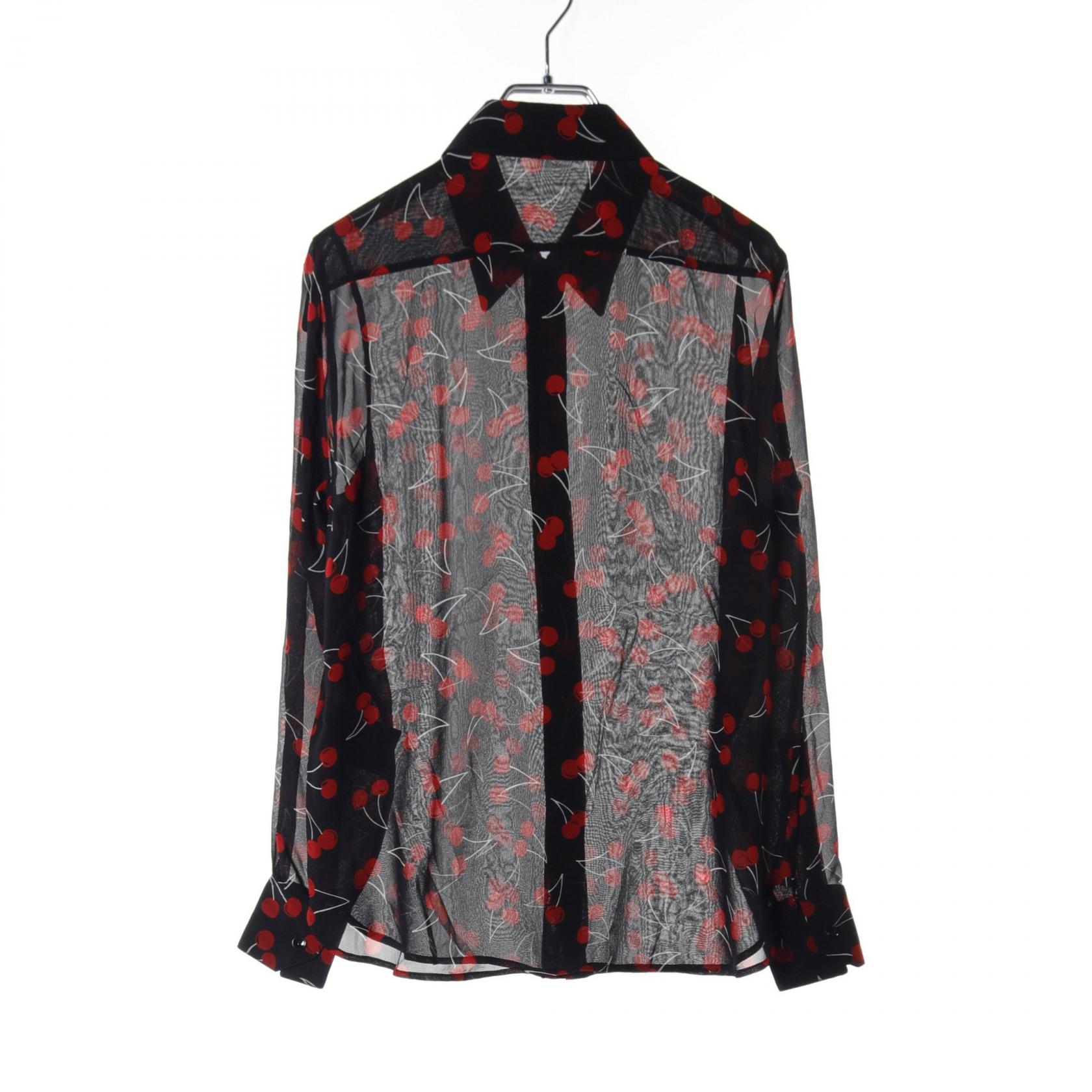 Archive 2014 SAINT LAURENT PARIS 367270 サンローランパリ クレリックリボンシャツ F36 ブラック/ブラウス【2400014387612】 Archive 2014 SAINT LAURENT PARIS 367270 サンローランパリ