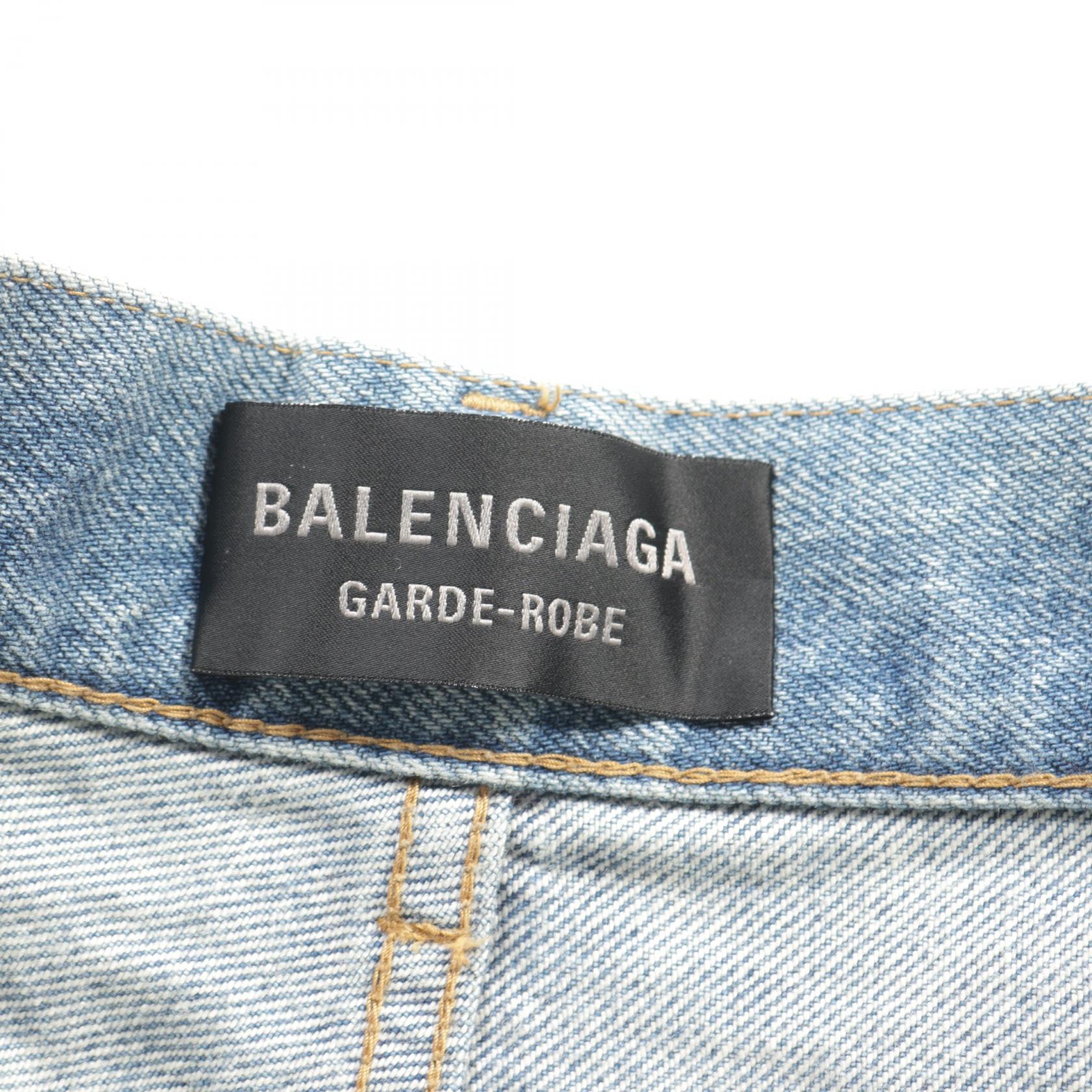 【送料&関税込】Balenciaga Dark Blue Cotton Denim Jeans BALENCIAGA Denim pants jeans #24 cotton Navy Used | eBay