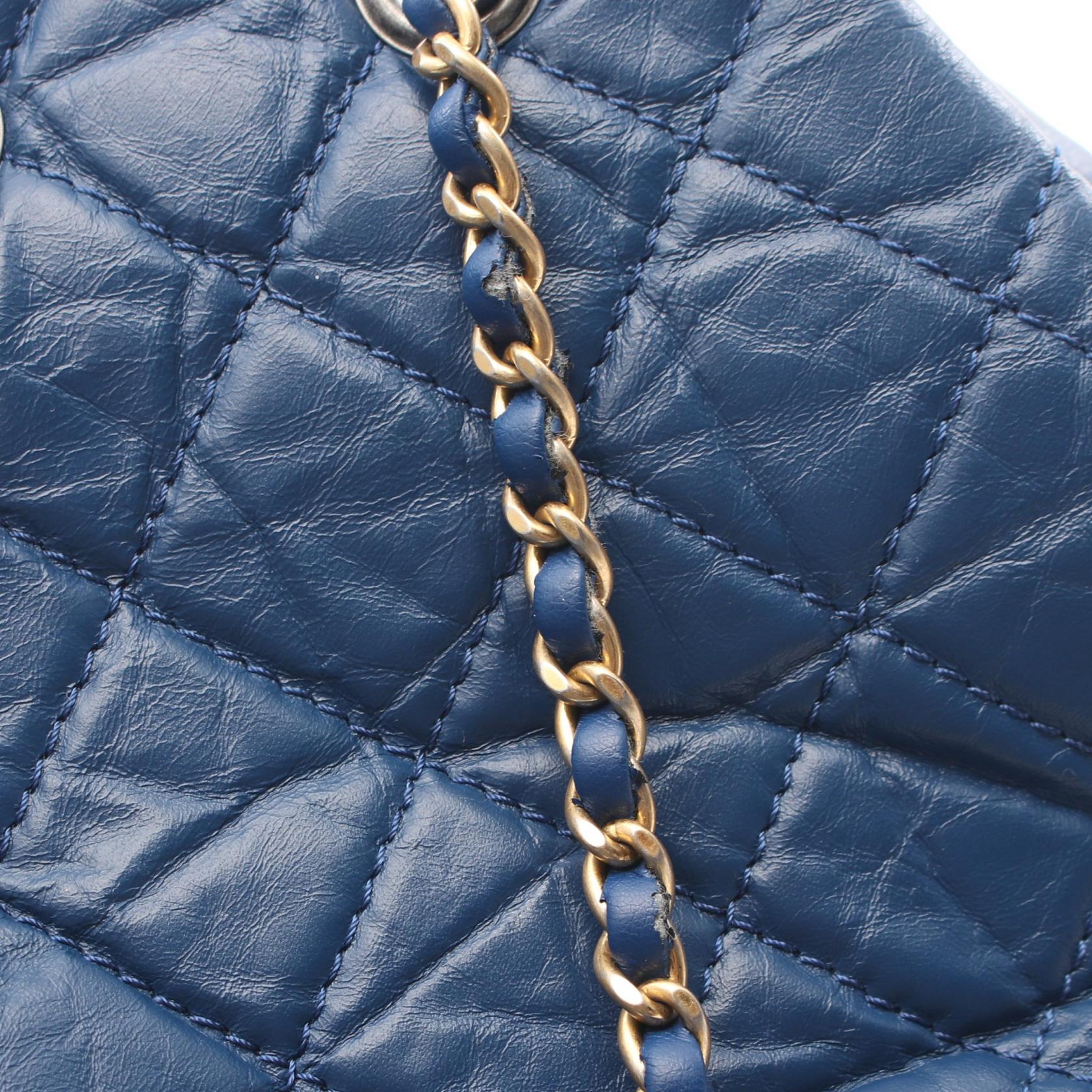 CHANEL Gabrielle Deux chain Rucksack Backpack bag leather