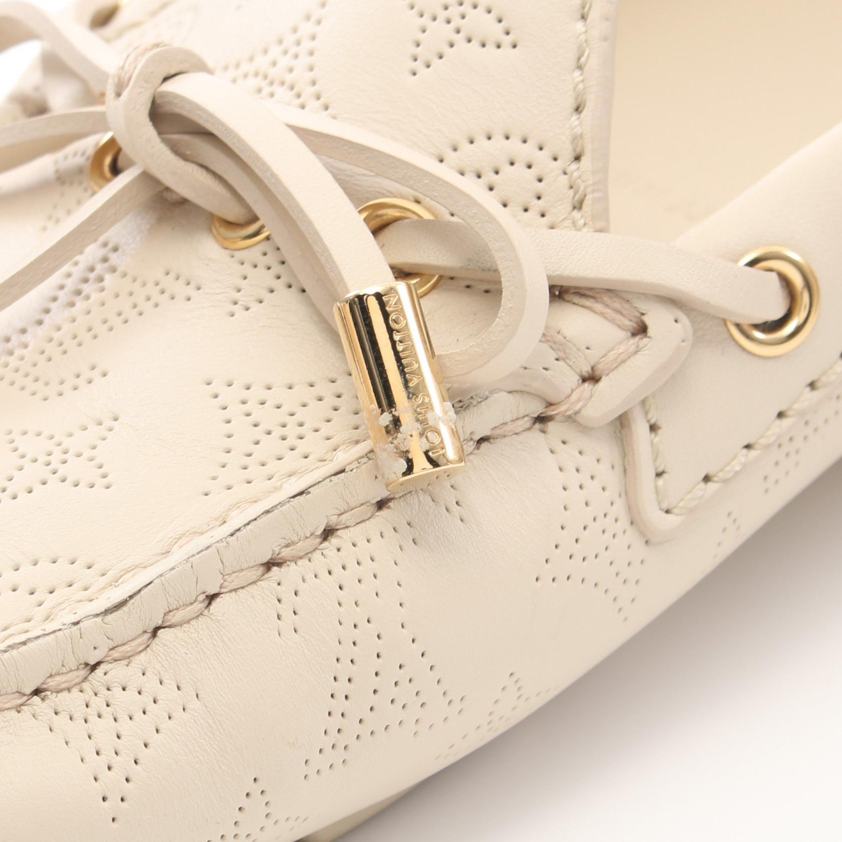 キラママルイヴィトン モノグラム フラットシューズ35 LOUIS VUITTON Gloria Loafers shoes #35 flats Monogram Mahina
