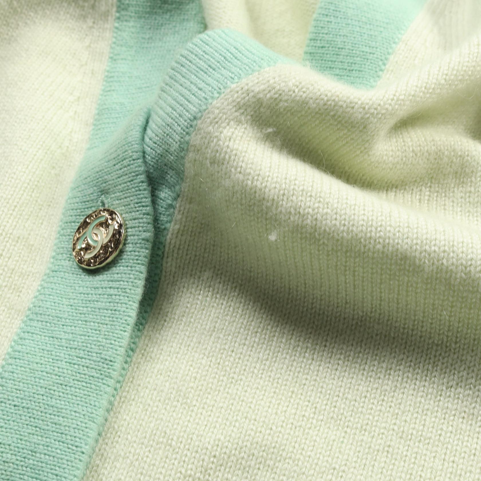 CHANEL COCO Mark button cardigan knitwear P75050K10747 cashmere