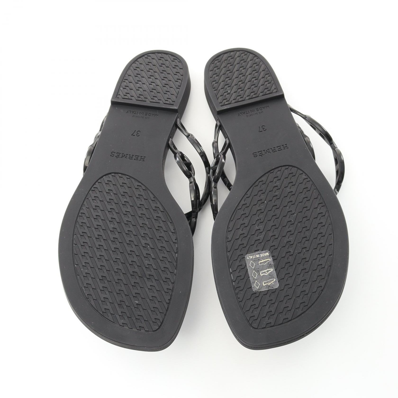 TERRE D'HERMÈS 最終価格です。 HERMES Island Chaine d'Ancre Sandals #37 shoes H241051Z02340