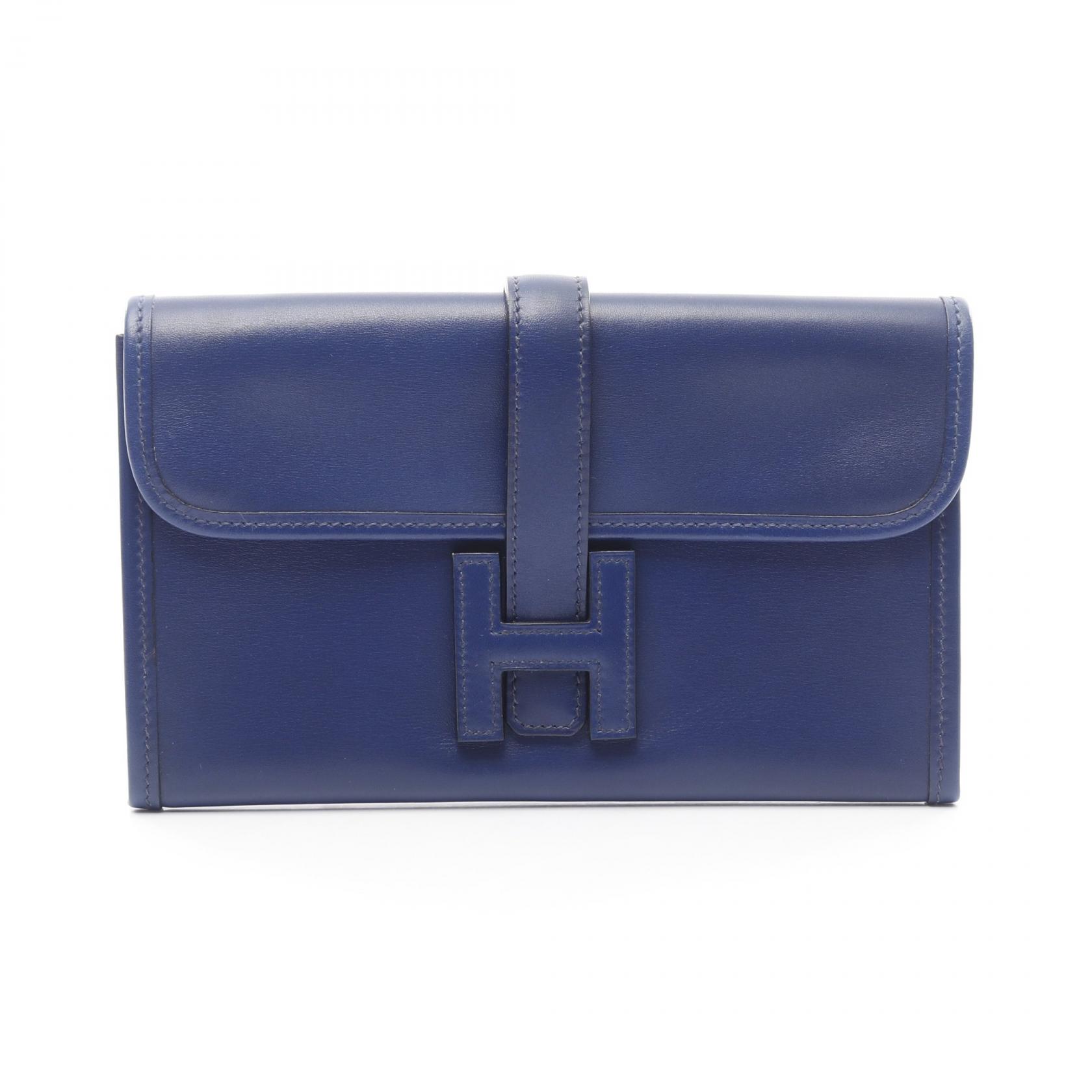 HERMES Jige Duo business clutch second bag J Box calf