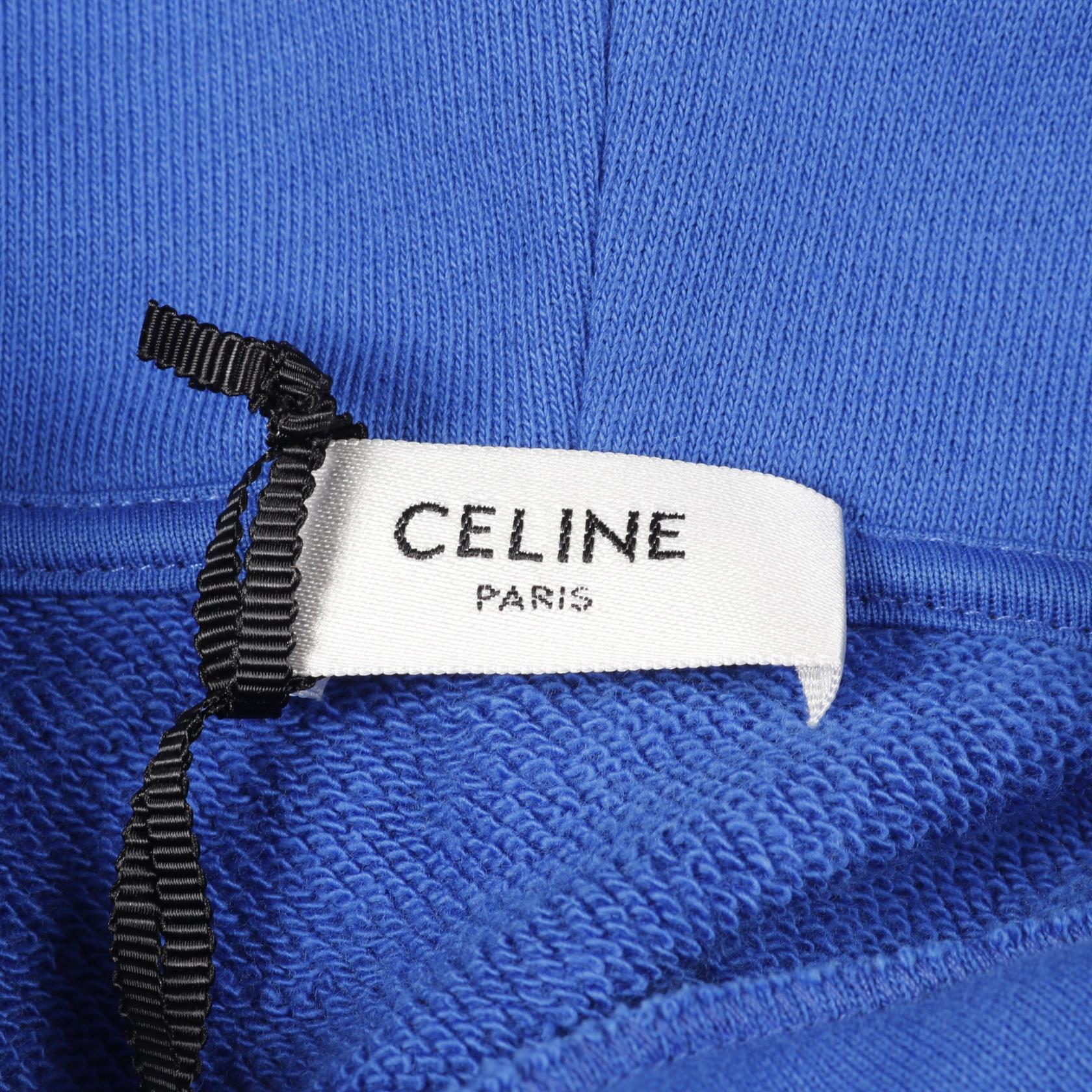 CELINE Hoodie S size pullover cotton Blue mens | eBay