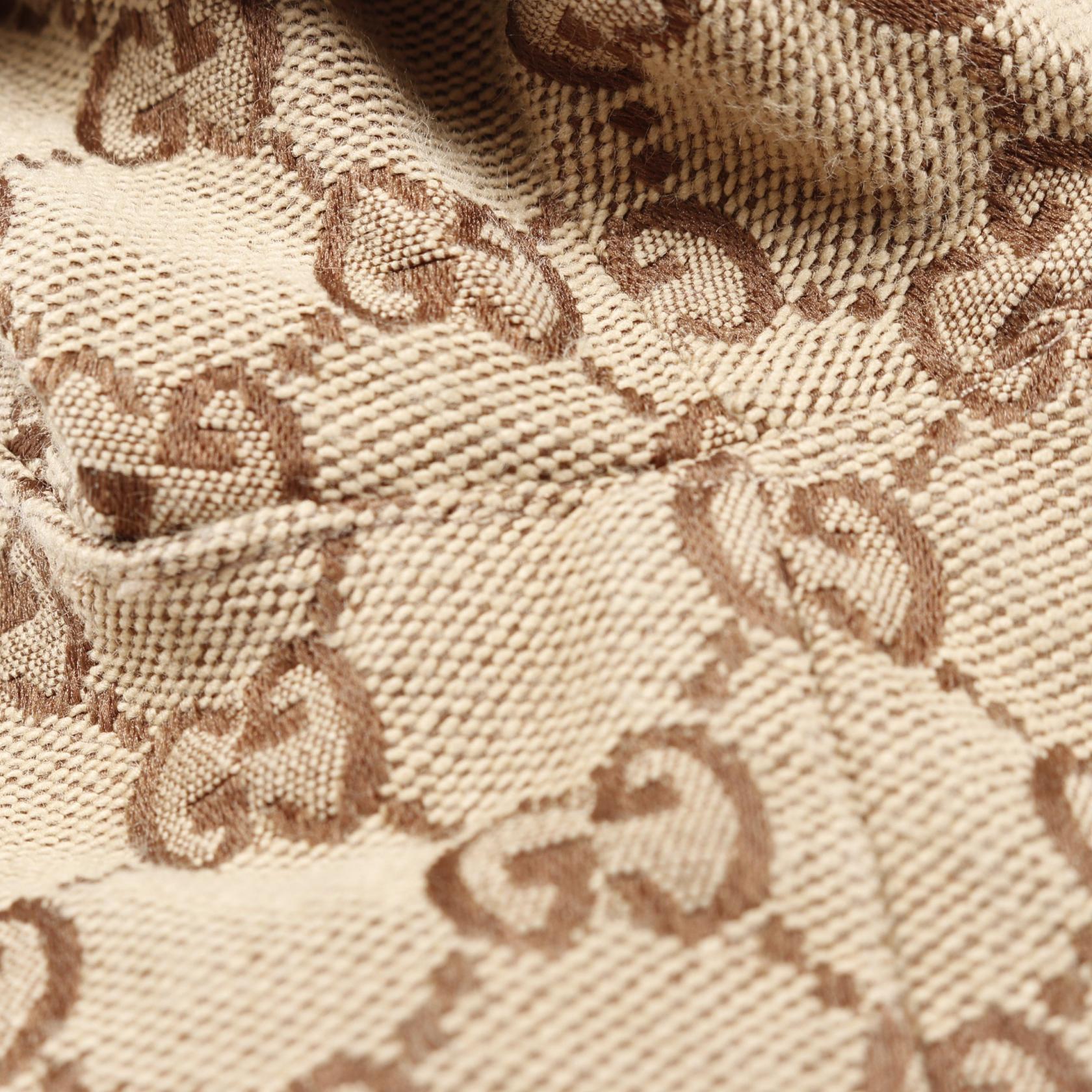GUCCI GG jacquard zip-up jacket Blouson Cotton Polyester Beige