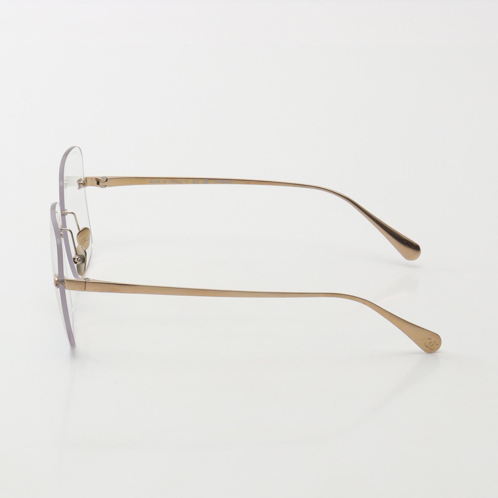 CHANEL COCO Mark sunglasses Gold Plated Plastic Used Women CC | eBay