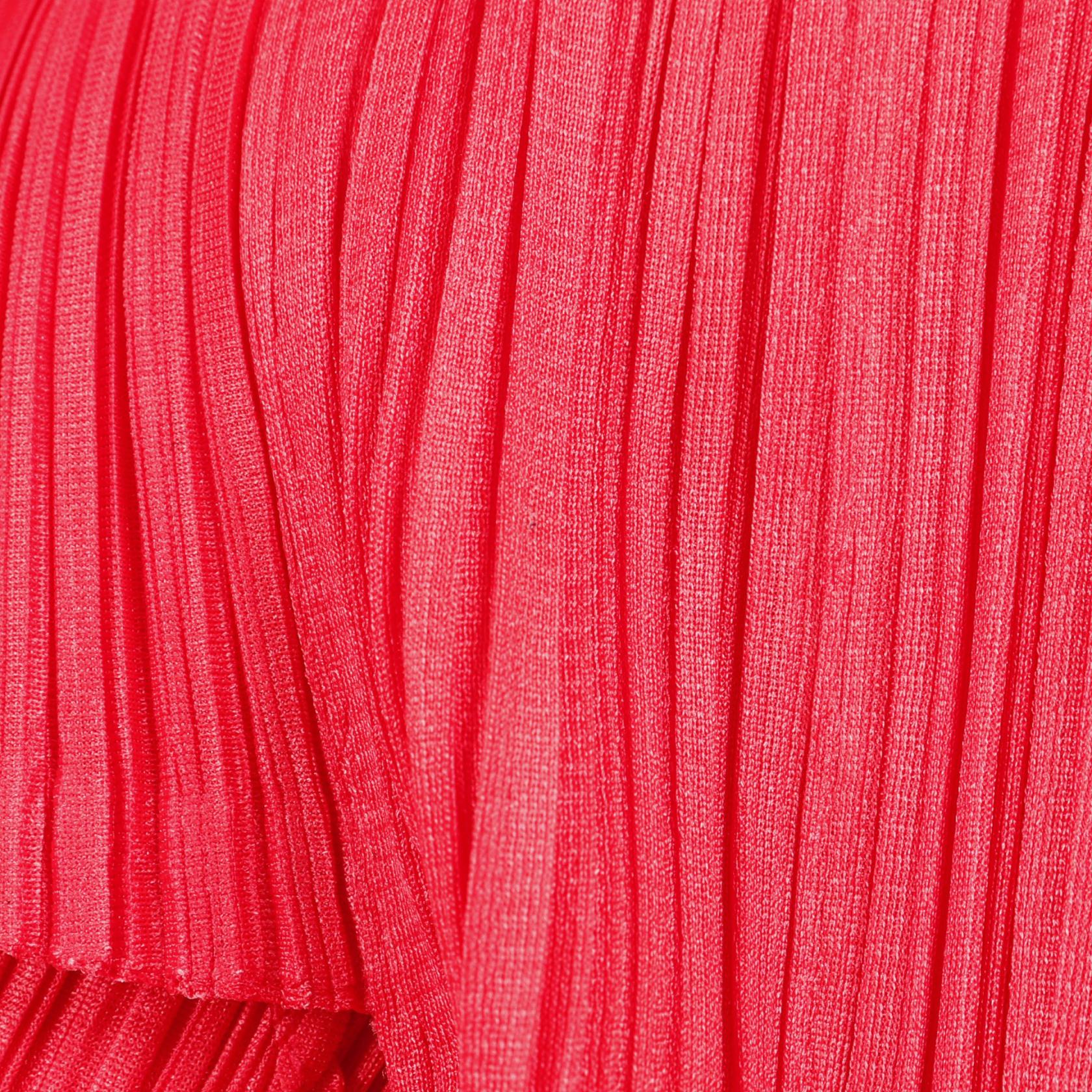PLEATS PLEASE Pleated Cardigan PP04-J0607 polyester Red #3 Used