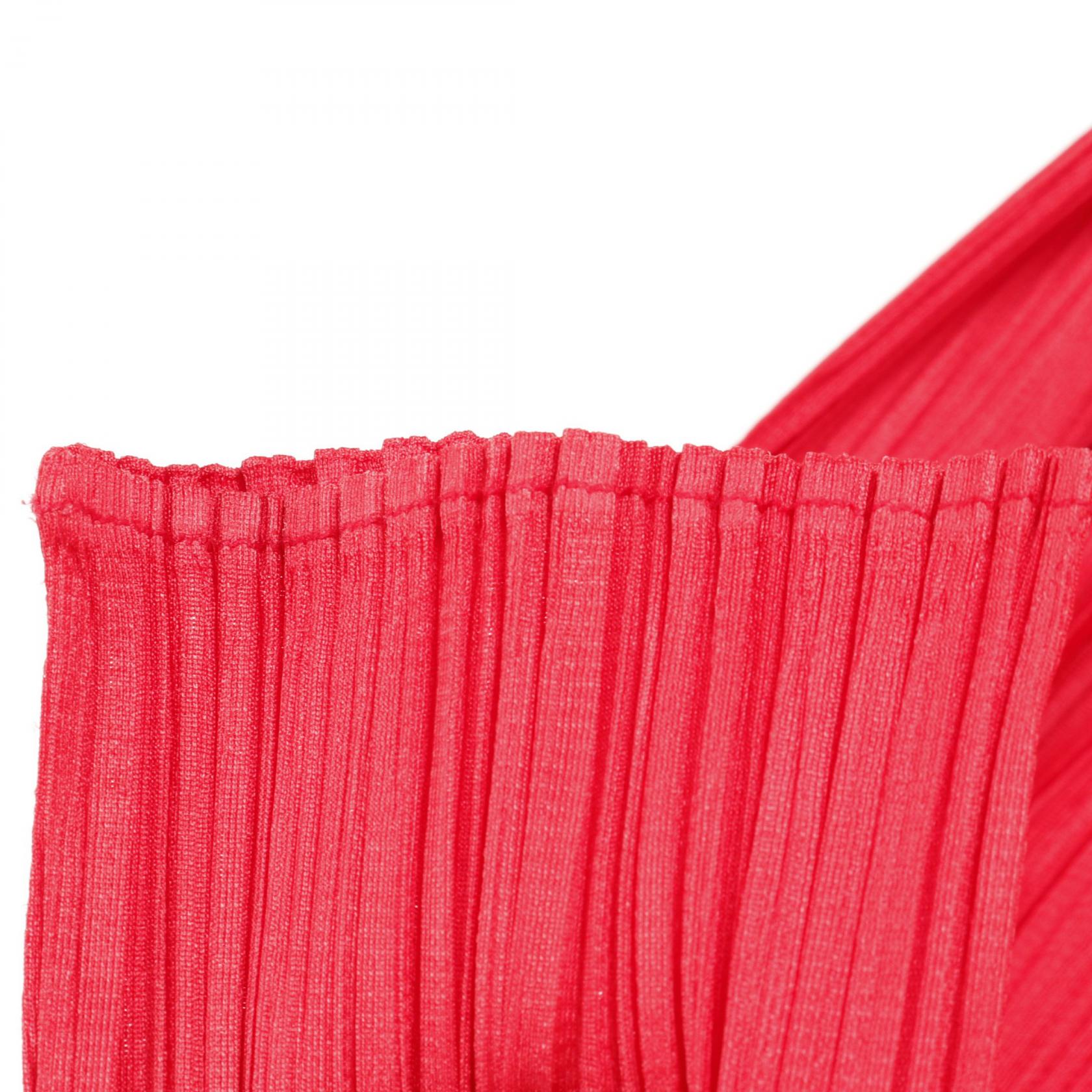 PLEATS PLEASE Pleated Cardigan PP04-J0607 polyester Red #3 Used