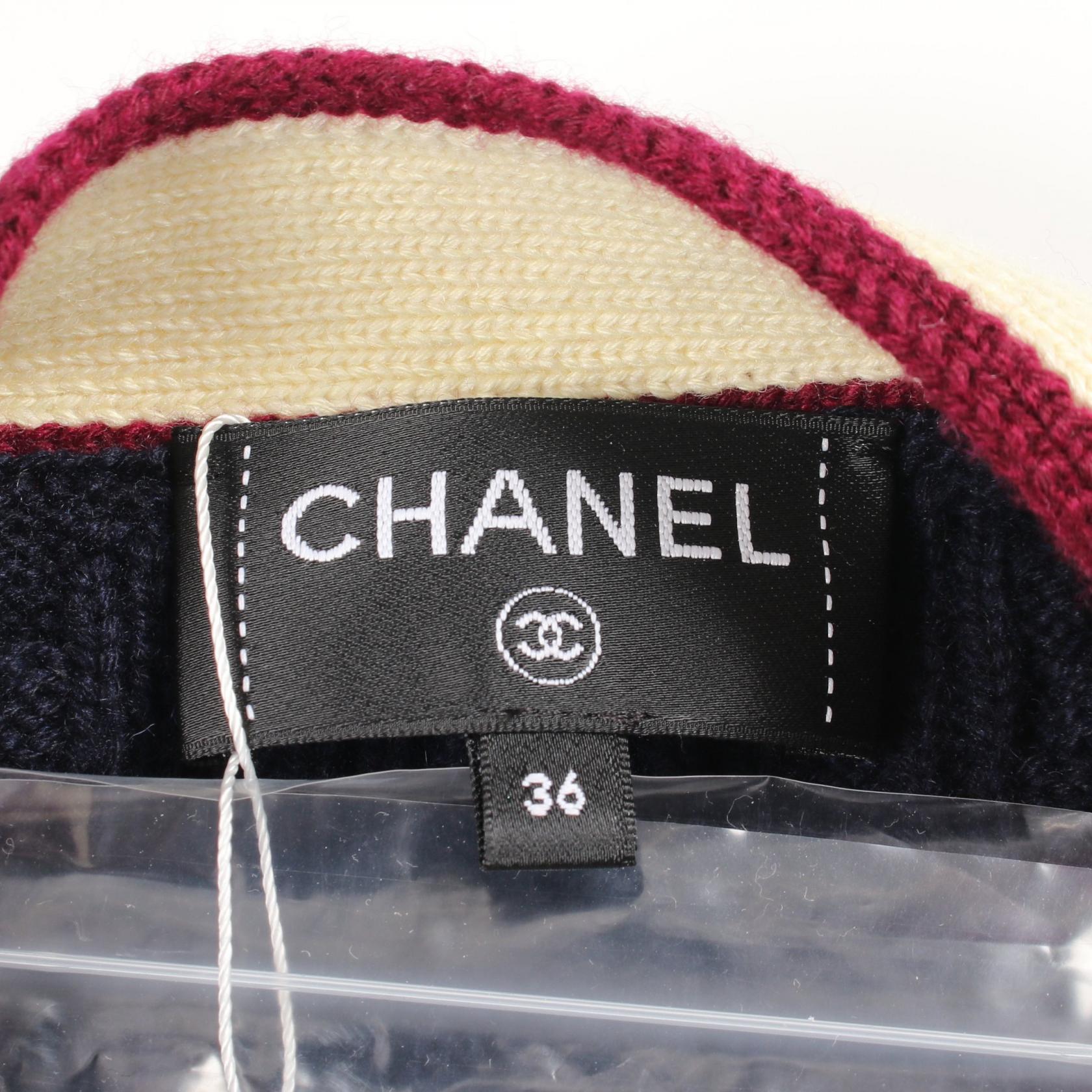 CHANEL lion button cardigan knitwear #36 P81052K11756 cashmere