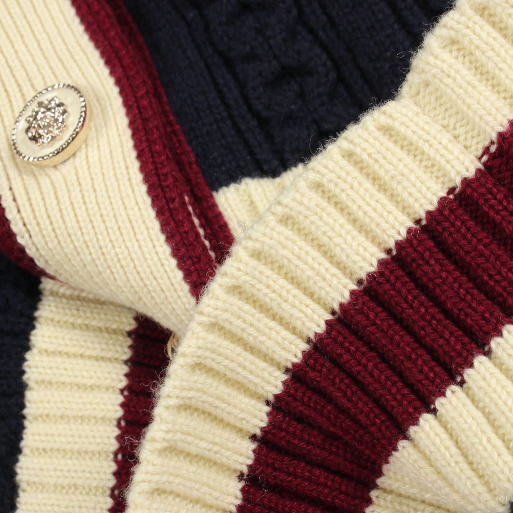 CHANEL lion button cardigan knitwear #36 P81052K11756 cashmere