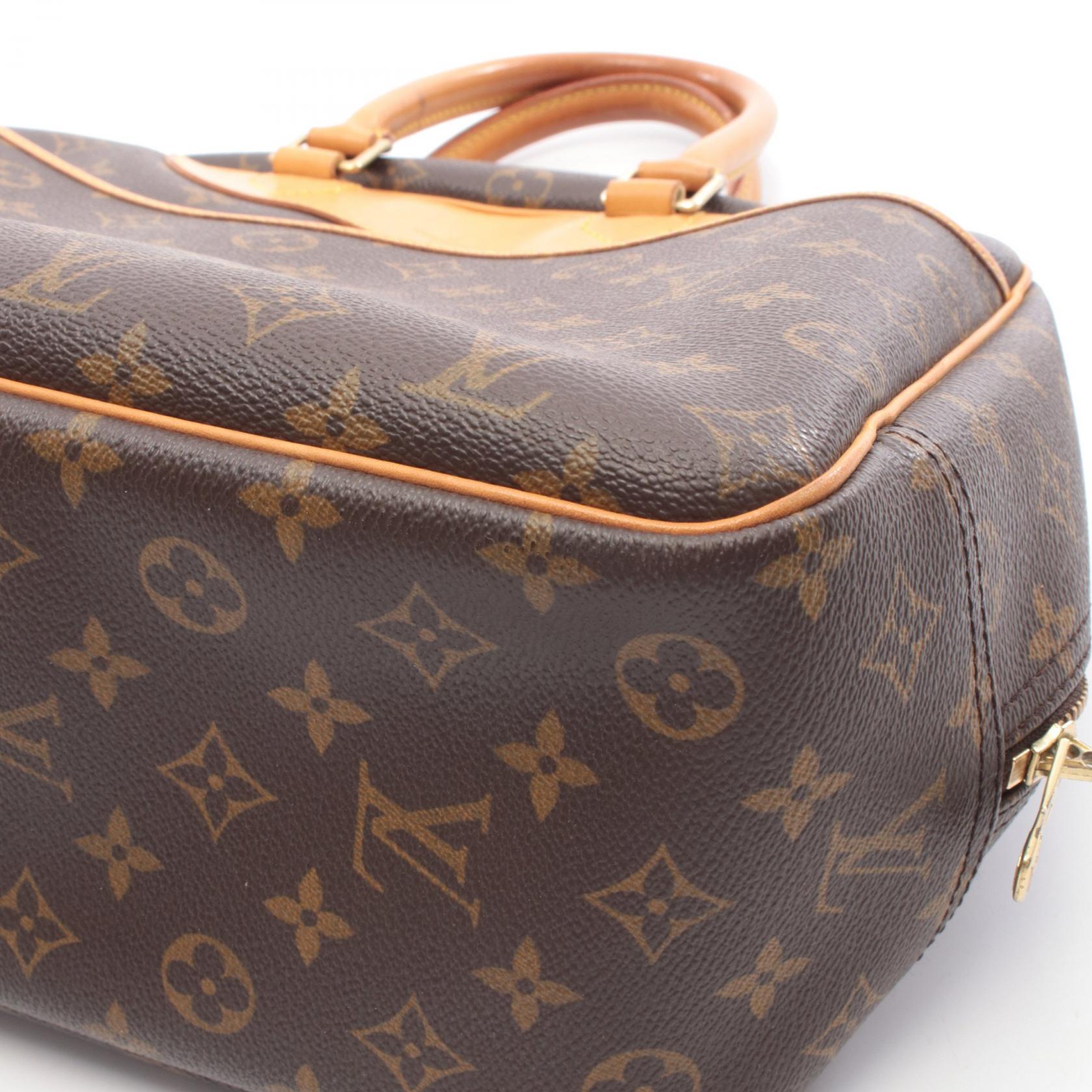 LOUIS VUITTON Deauville Bowling Vanity Handbag M47270 Monogram