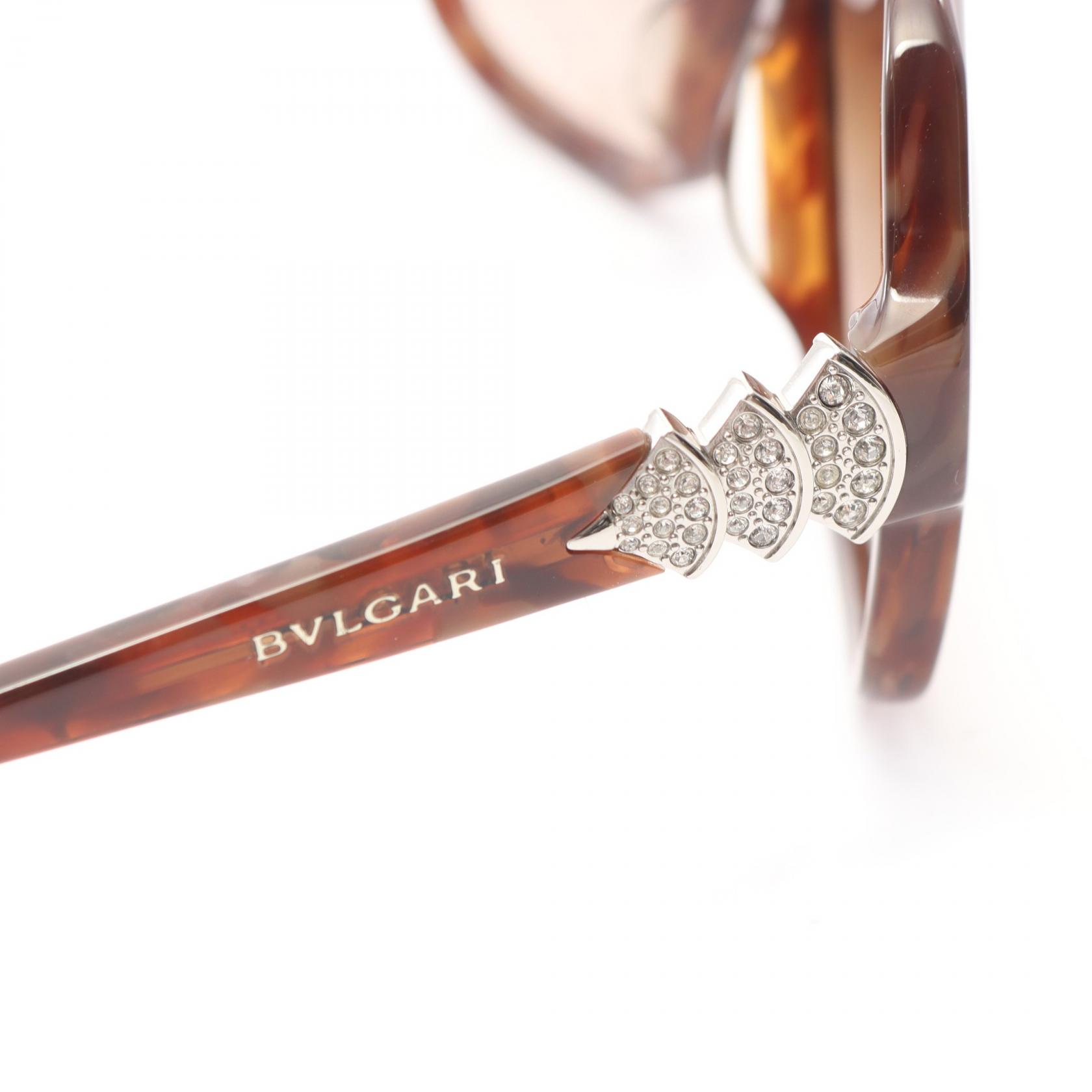 BVLGARI Sunglasses eyewear Plastic Brown Used Women | eBay