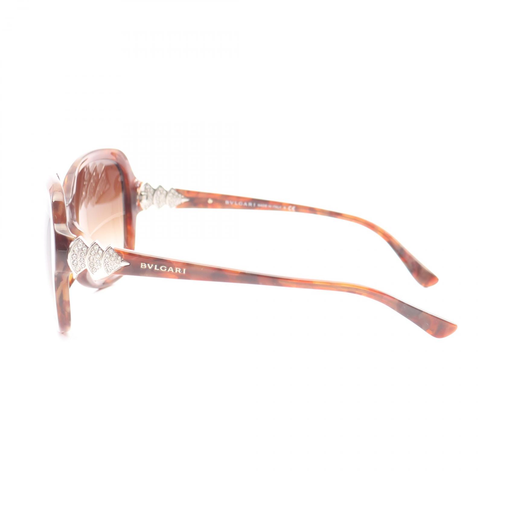 BVLGARI Sunglasses eyewear Plastic Brown Used Women | eBay