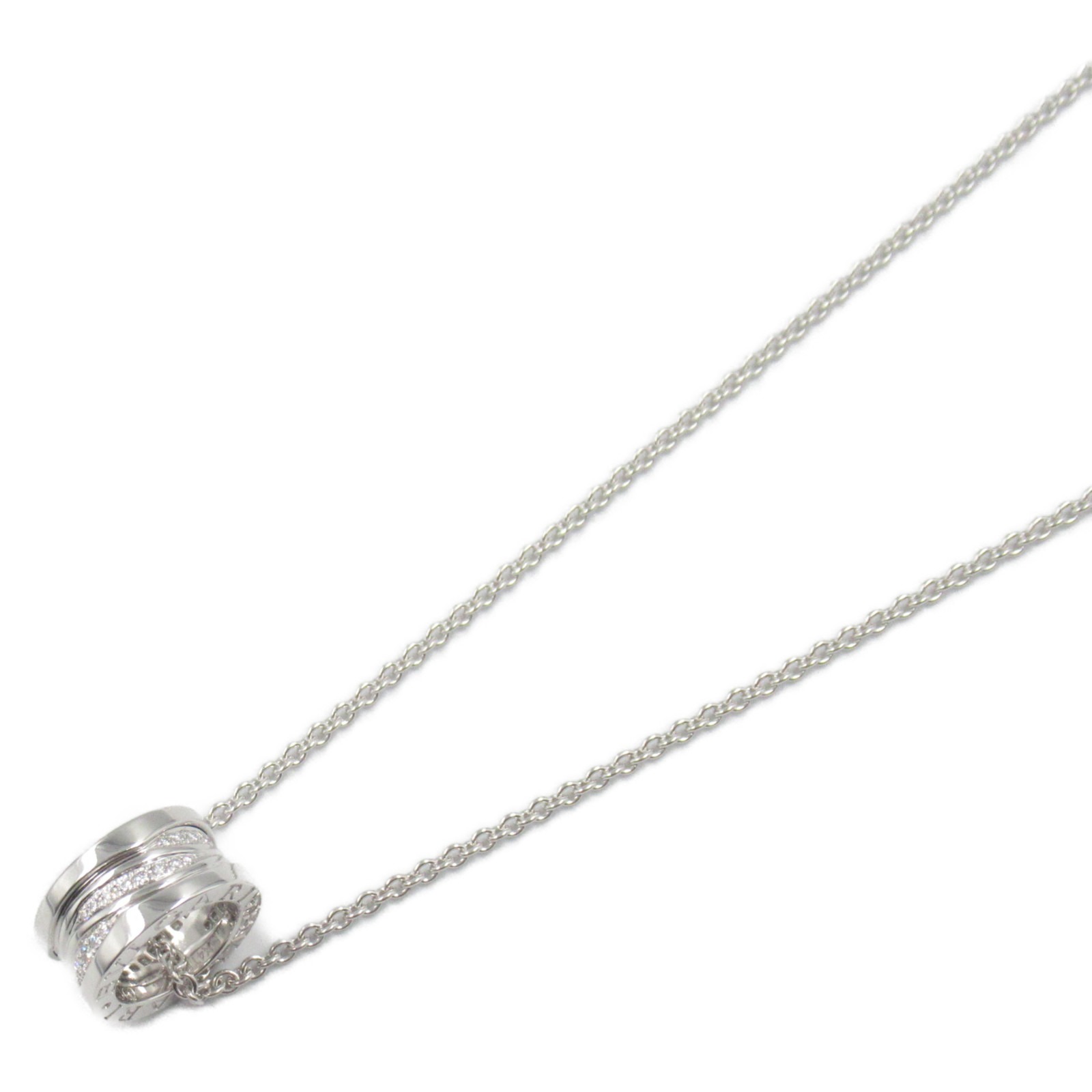 BVLGARI B-zero 1 Legend Diamond Necklace 18KWG White Gold