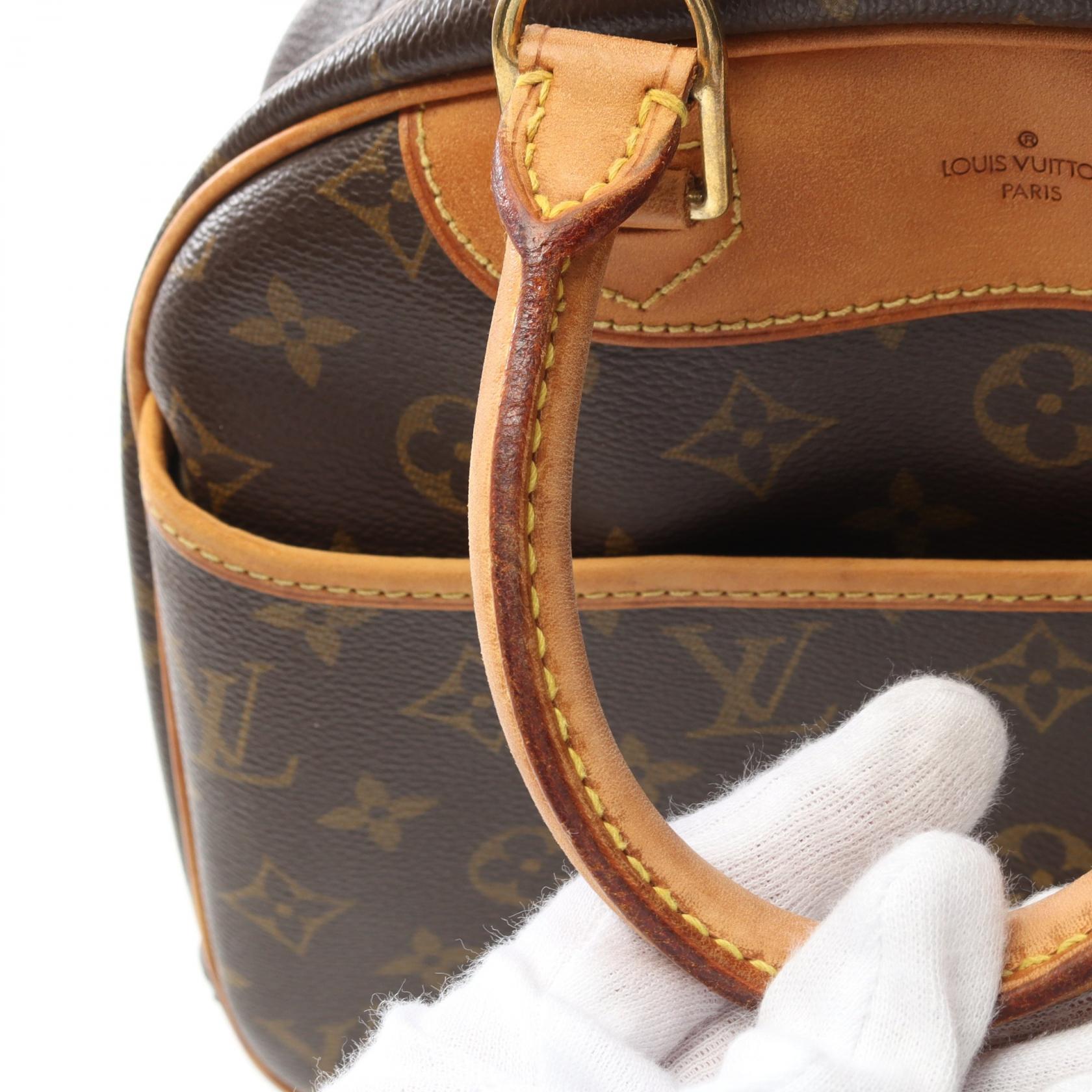 LOUIS VUITTON Trouville Hand bag M42228 Monogram leather Brown