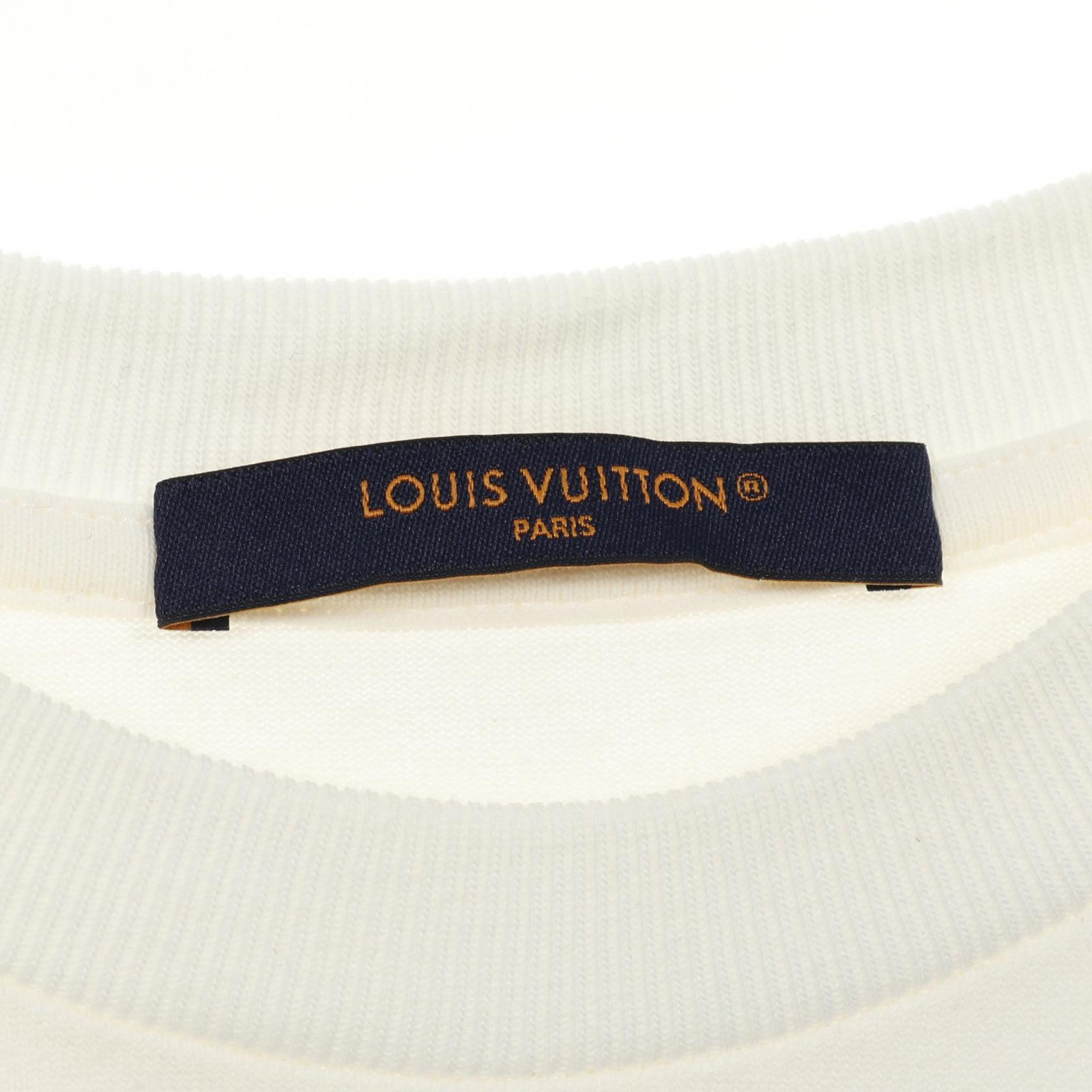 LOUIS VUITTON Rainbow T-shirt RM231 NPL HOY78W cotton White Used