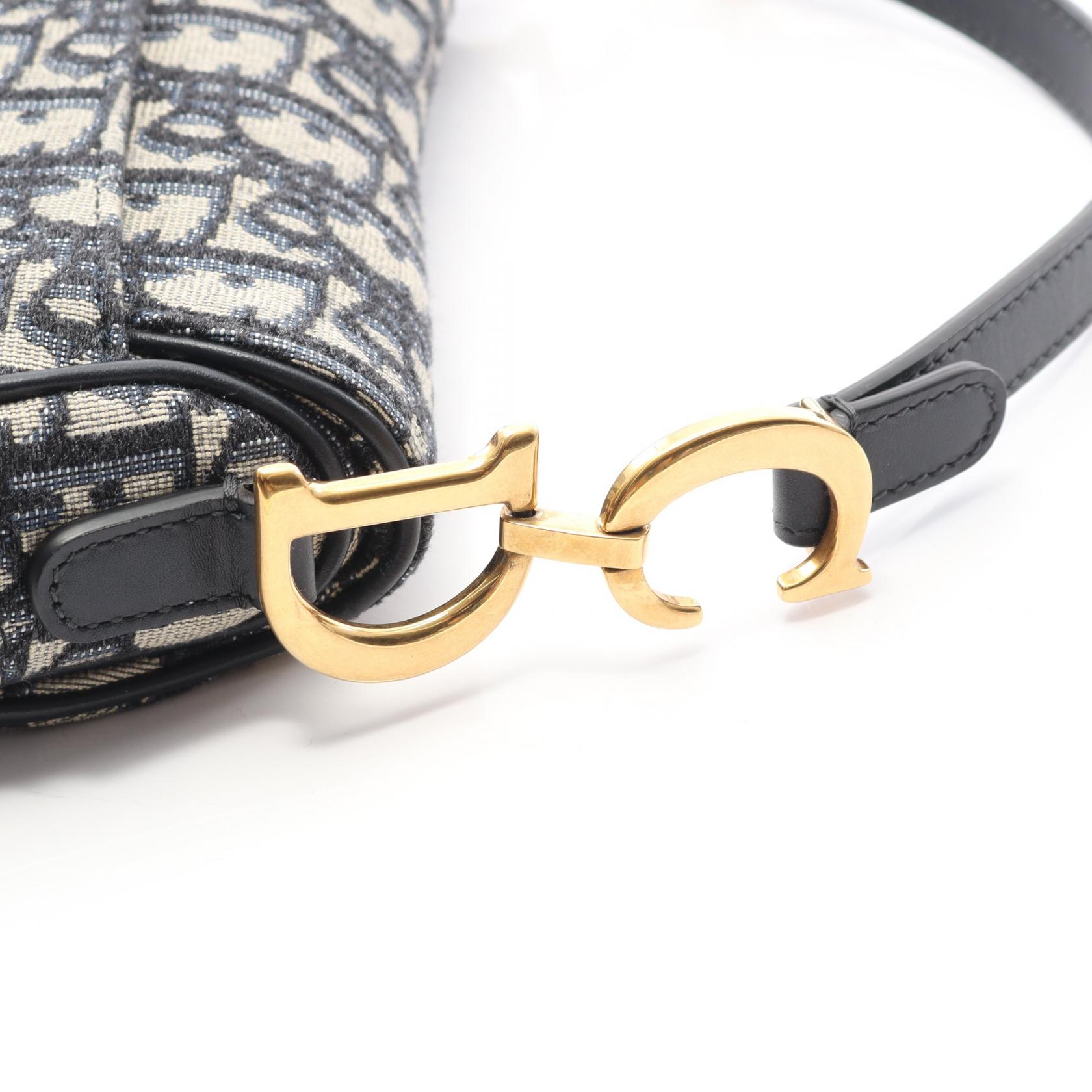 Christian Dior SADDLE Oblique Handbag M0447CTZQ_M928 canvas