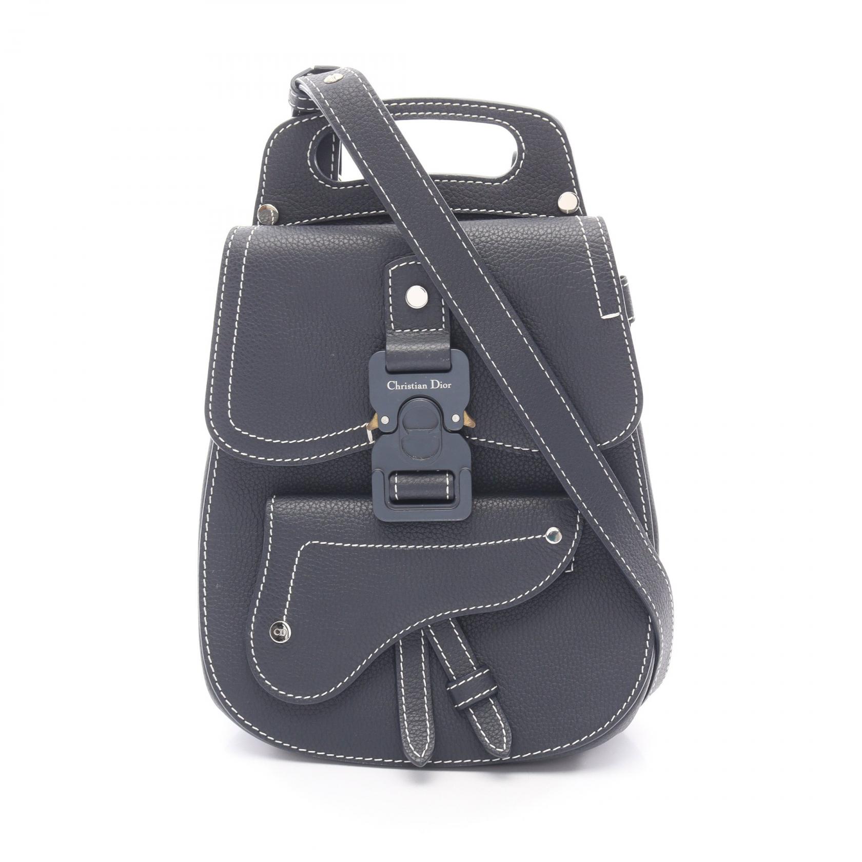 Christian Dior Gallop Rucksack Backpack saddle 23-BO-1128 leather