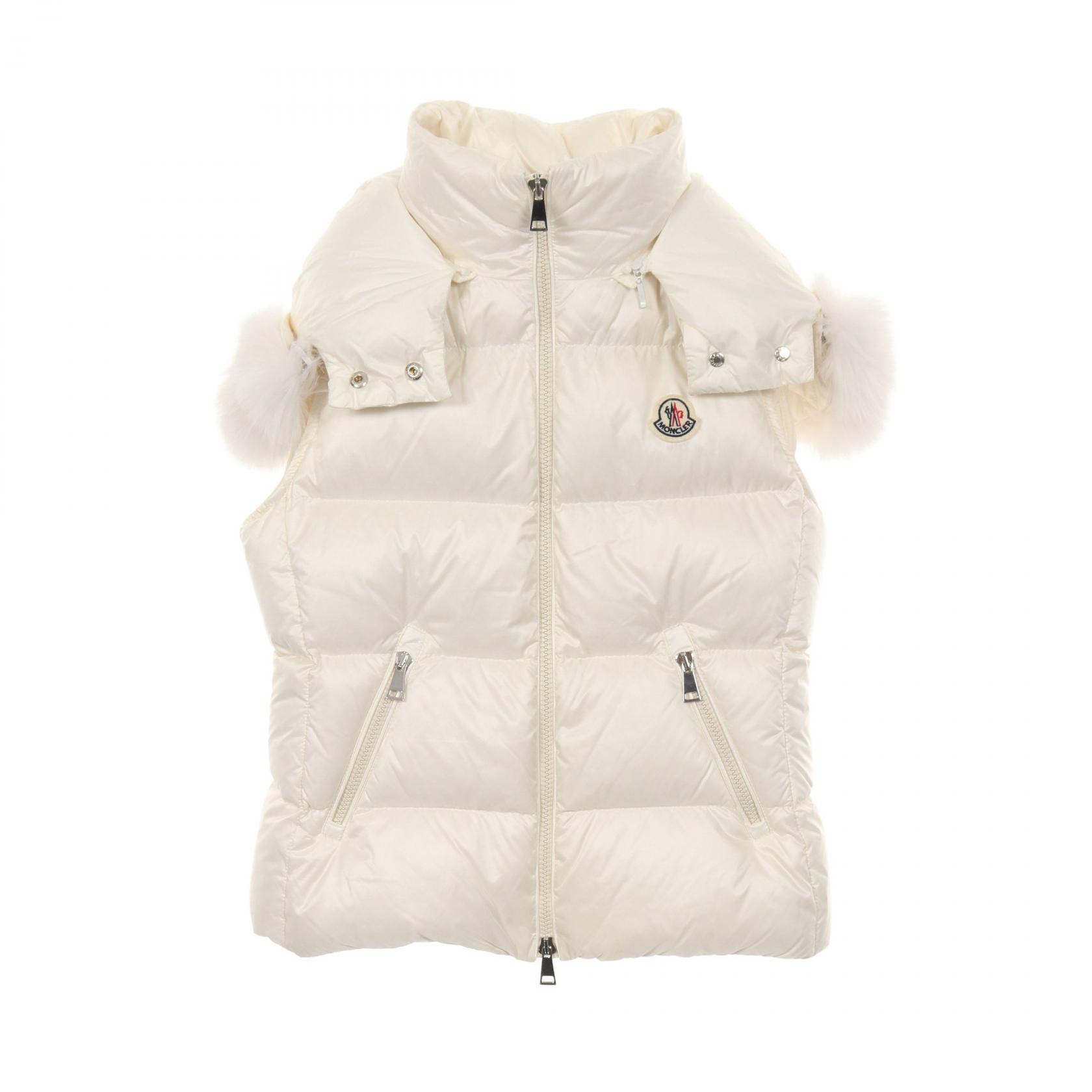 MONCLER GALLINULE Down vest #0 I20931A00163 595ZZ Nylon White Used