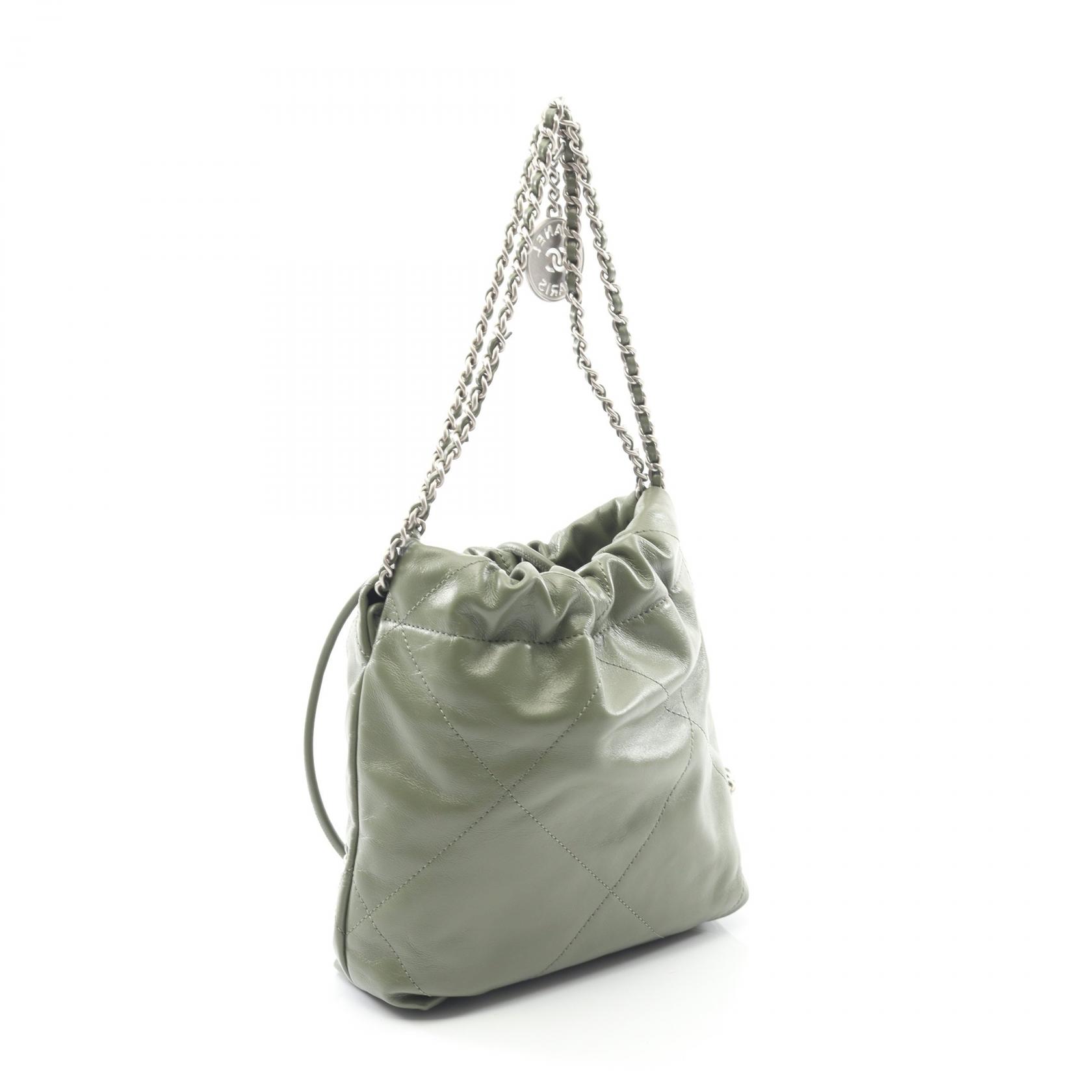 CHANEL 22 mini drawstring crossbody Shoulder Bag AS3980 leather
