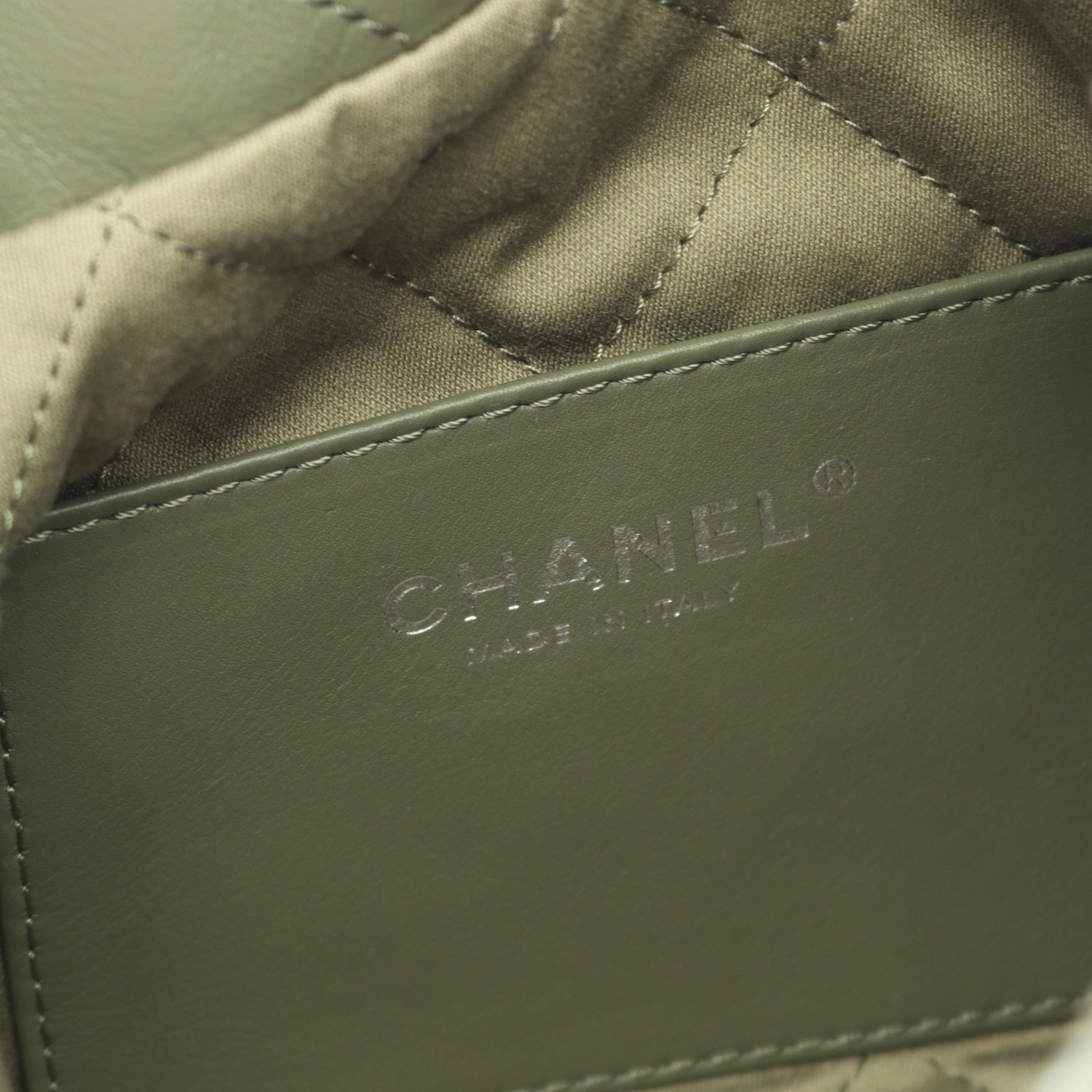 CHANEL 22 mini drawstring crossbody Shoulder Bag AS3980 leather