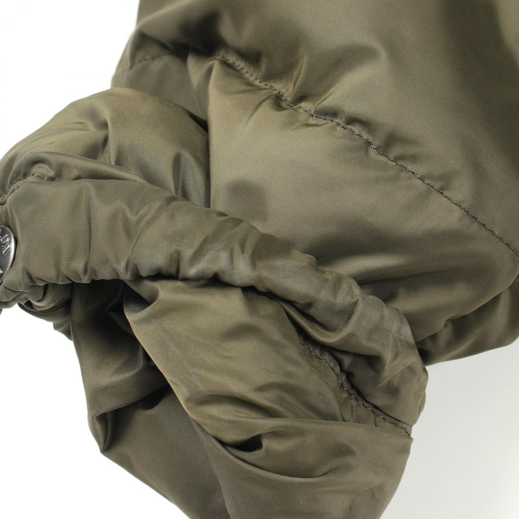 PRADA Down jacket SGY091 polyester Khaki #46 Used mens | eBay