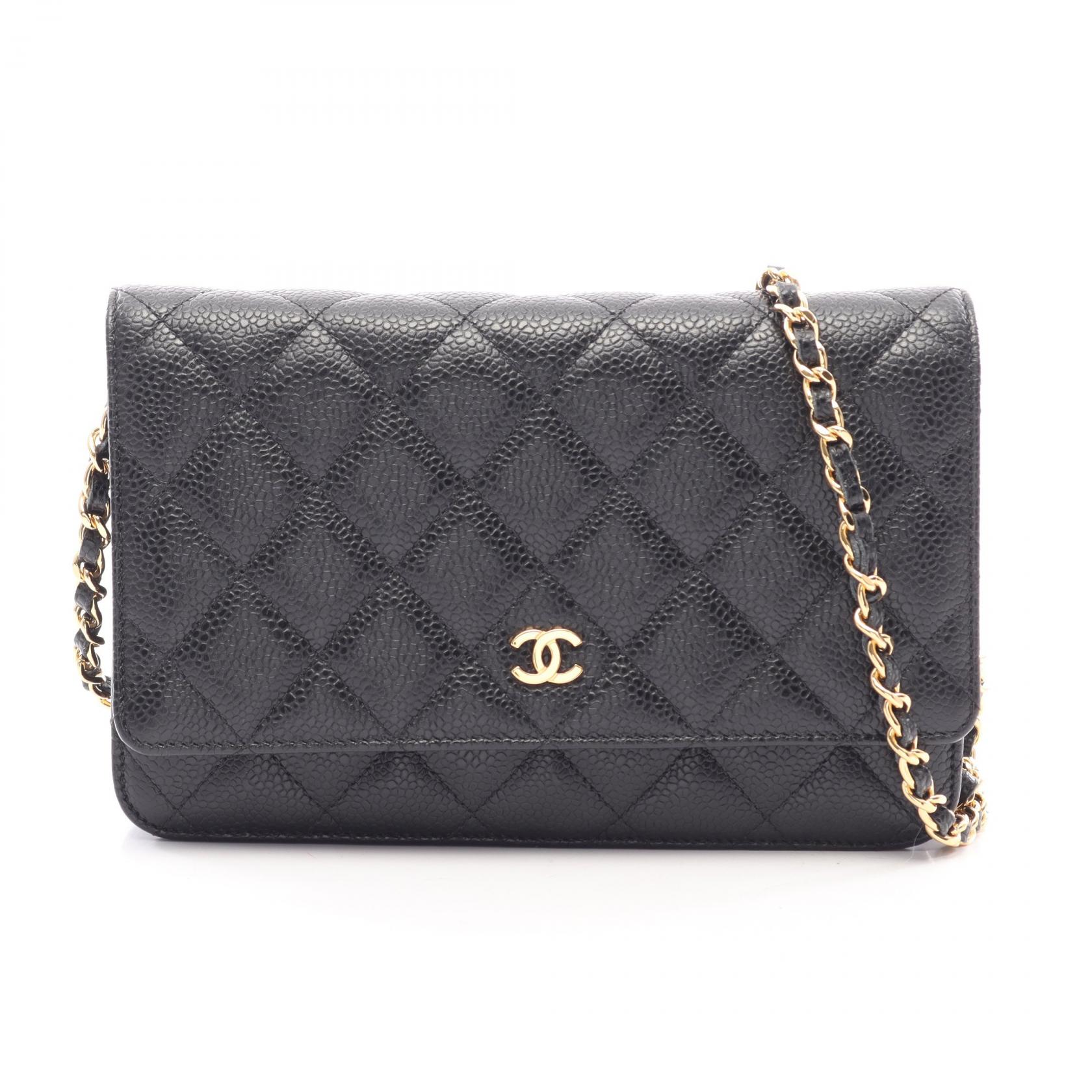 シャネル マトラッセ チェーンウォレット AP0250 ゴールド金具