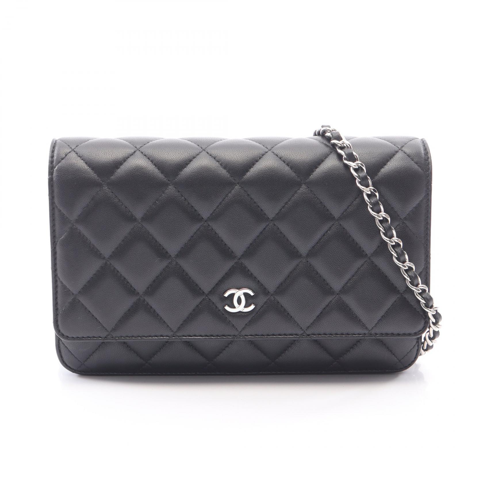 シャネル マトラッセ チェーンウォレット AP0250 シルバー金具