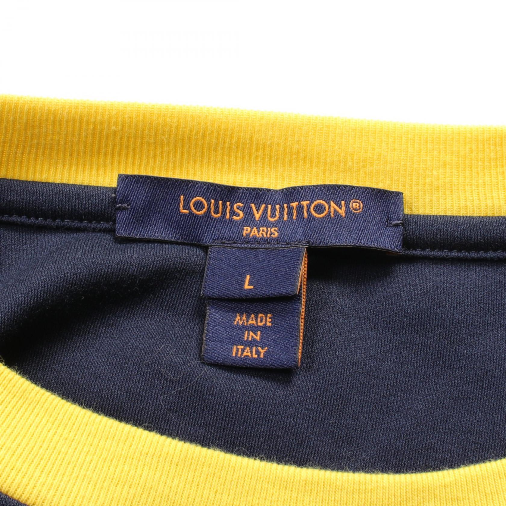 LOUIS VUITTON Chain front logo T-shirt RW232W UOL FPTS10