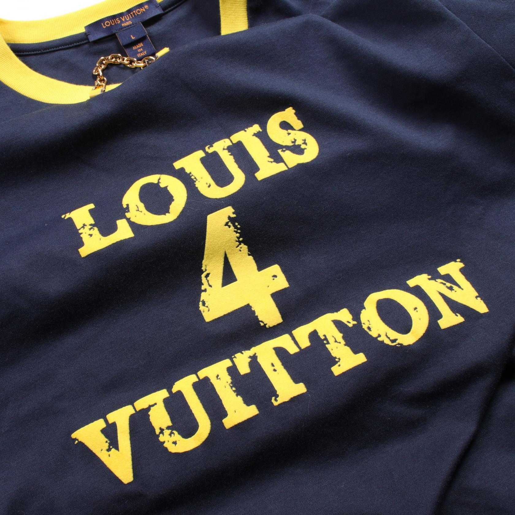 特価 LOUIS VUITTON Chain front logo T-shirt RW232W UOL FPTS10 Tシャツ(半袖/袖なし)