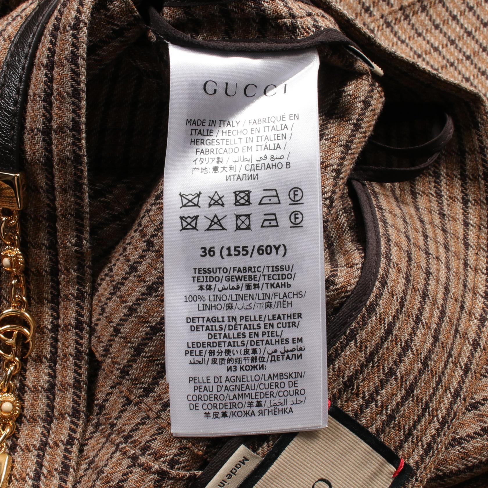 GUCCI GG Marmont long skirt jupe #36 652132 Fabric Brown GUCCI GG Marmont long skirt jupe #36 652132 Fabric Brown