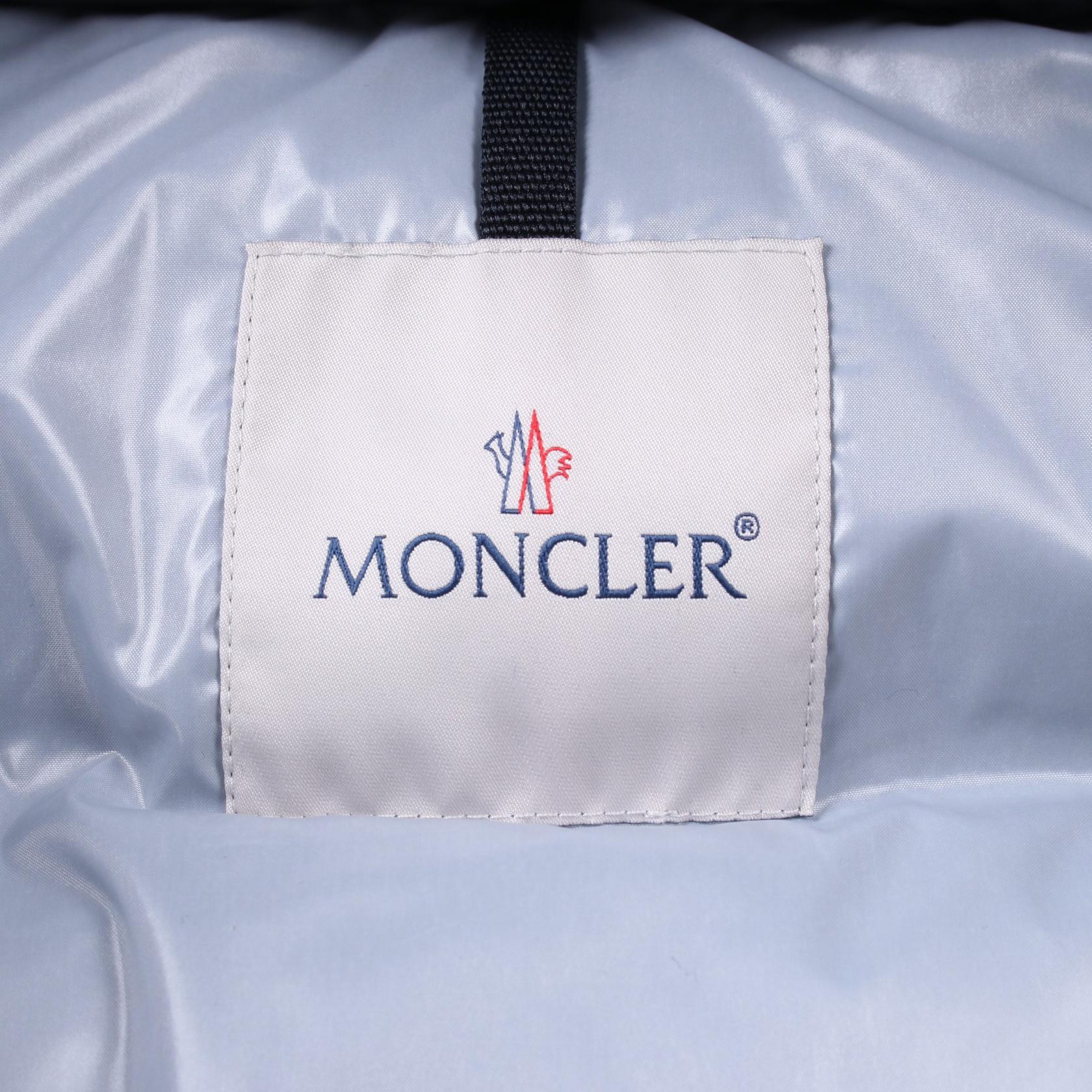 MONCLER ABBAYE Down jacket coat 1A00063 Nylon Gray Used MONCLER ABBAYE Down jacket coat 1A00063 Nylon Gray Used