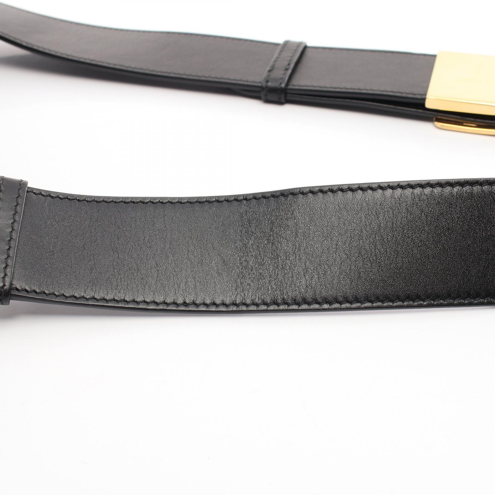 Dior 30 Montaigne crossbody Shoulder Bag leather Black Used