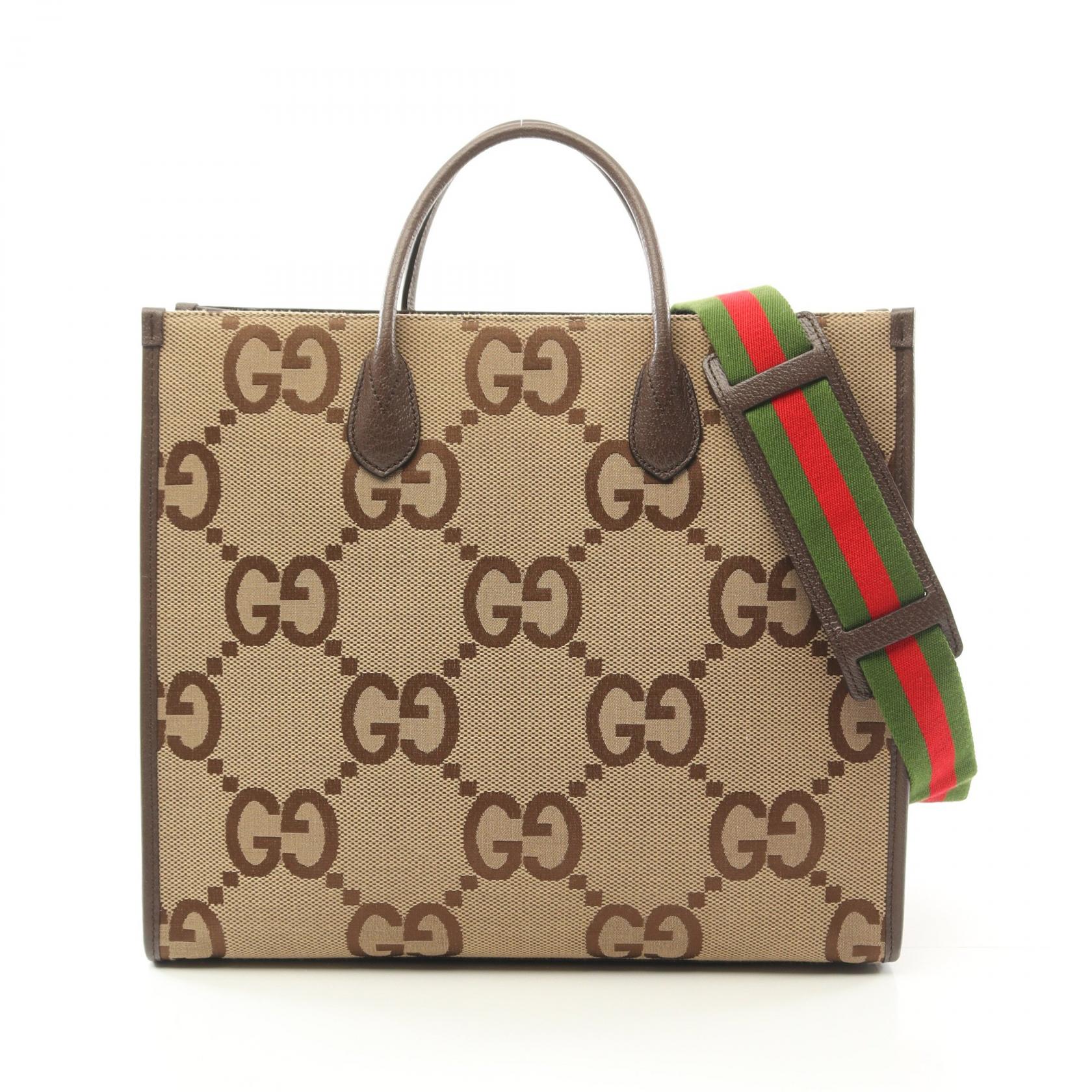 GUCCI Jumbo GG Tote shoulder crossbody Bag 678839 canvas