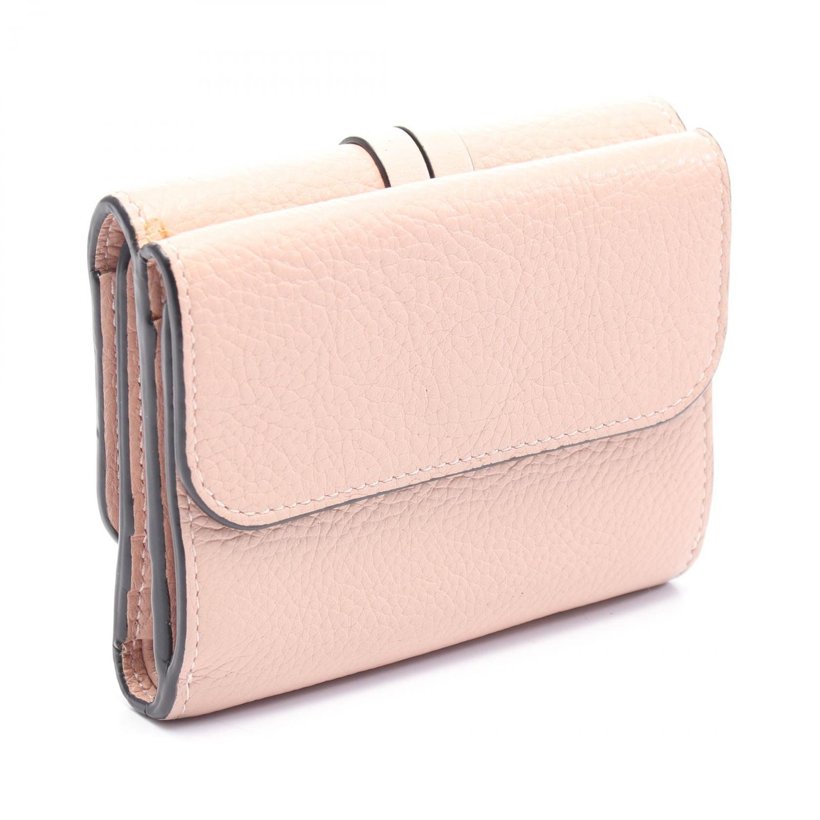 Chloe ALPHABET Small Trifold compact Wallet purse