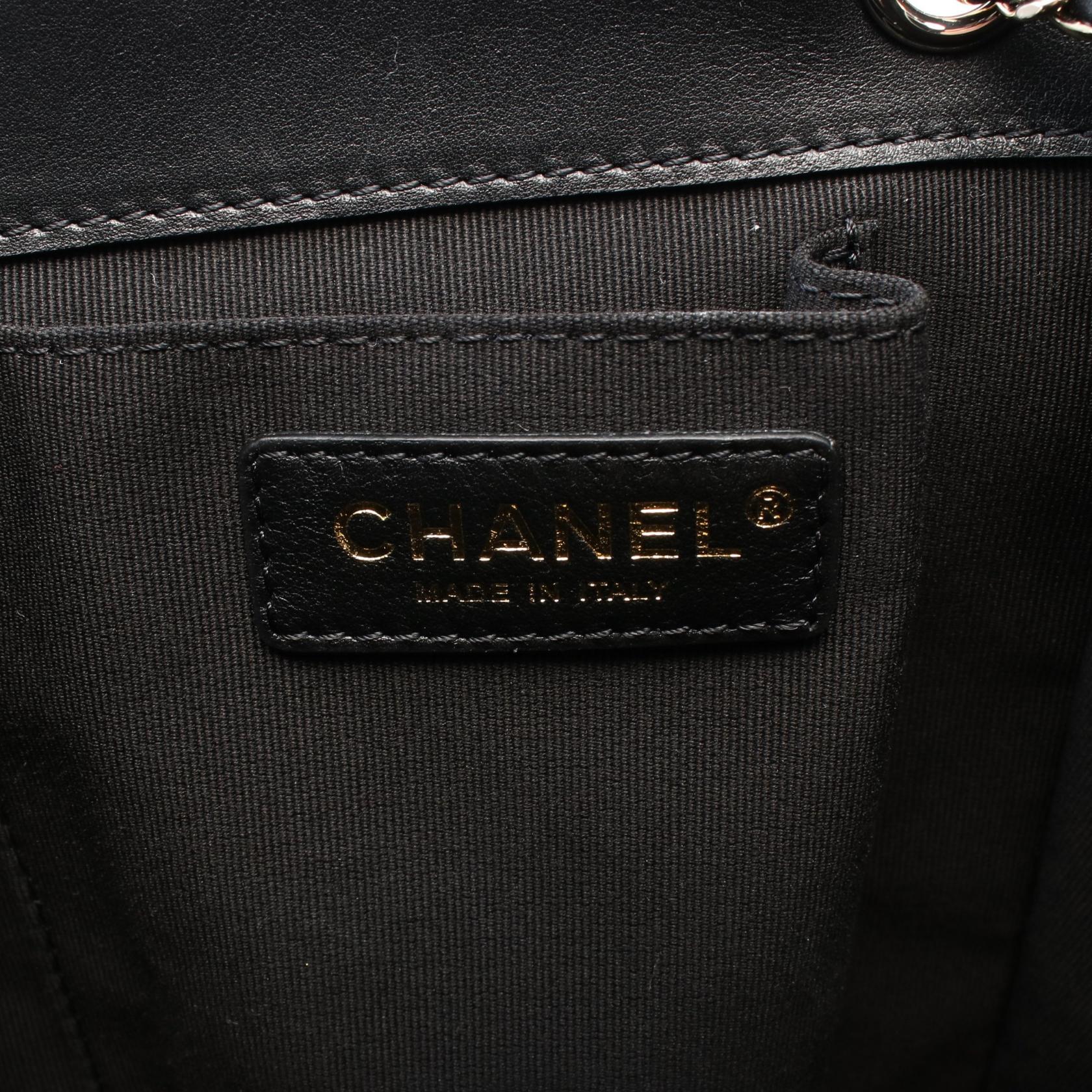 CHANEL Matelasse Rucksack Backpack AS3618 Lamb sheep leather Black