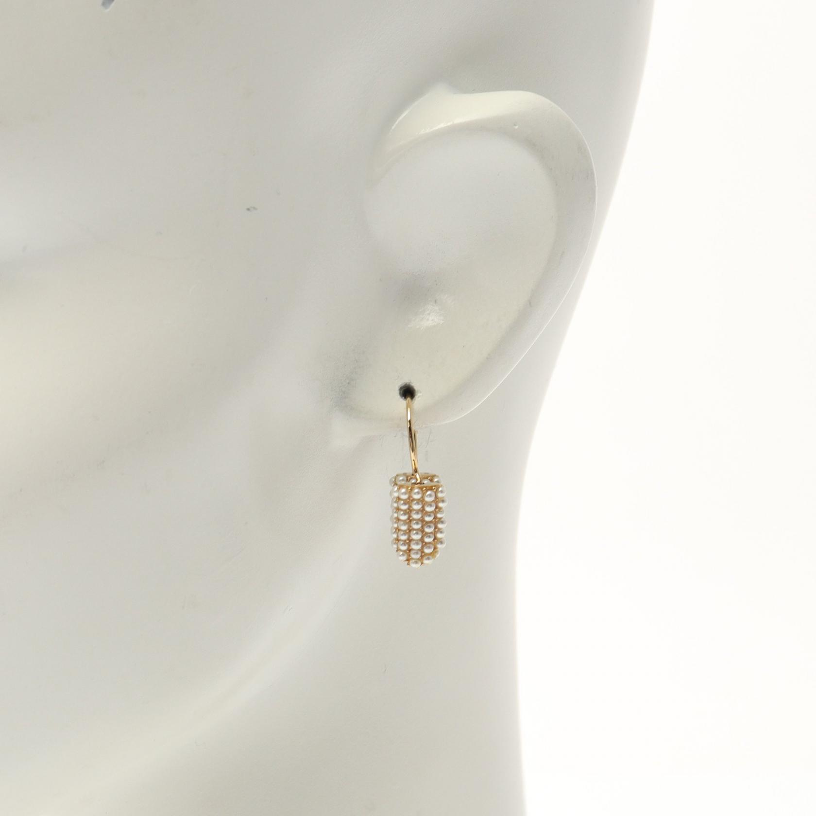 LOUIS VUITTON boucle d'oreilles hoop essential V pearl
