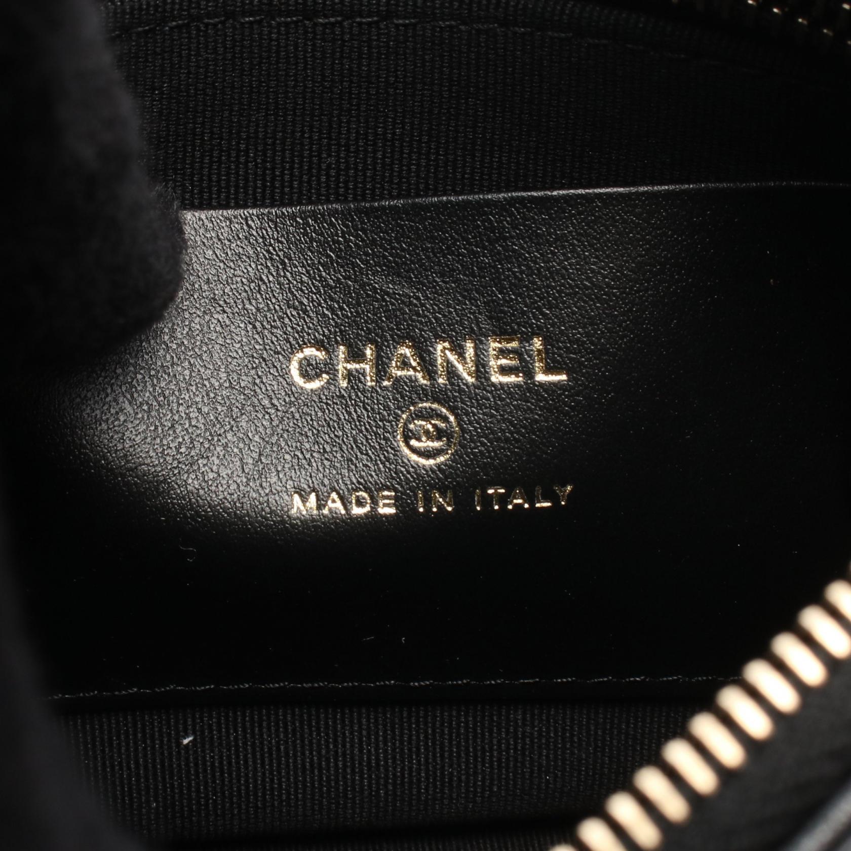 CHANEL Matelasse Chain Shoulder Bag AP3487 Lamb leather Black Used