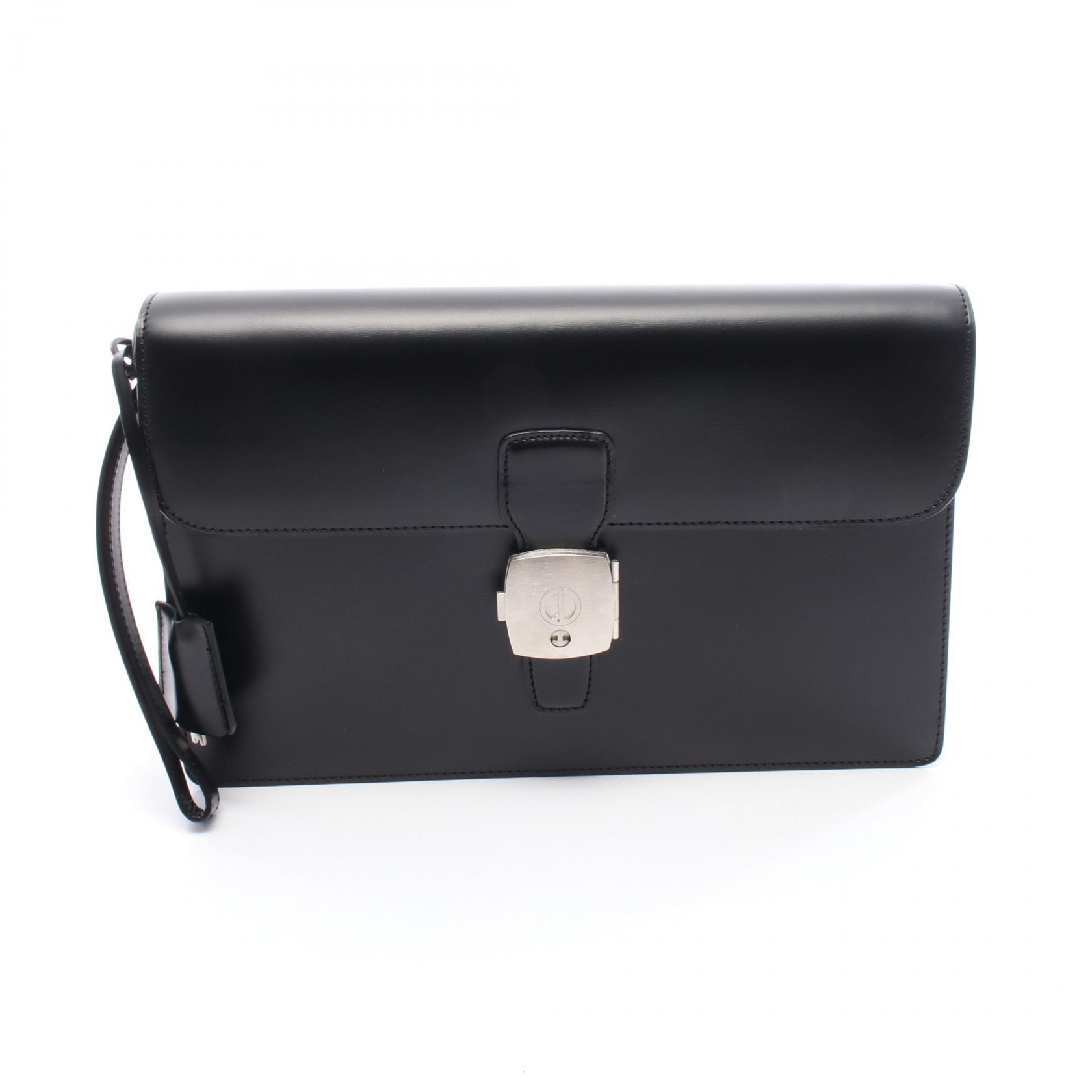 Dunhill Business Clutch bag leather Black Used mens SHW | eBay