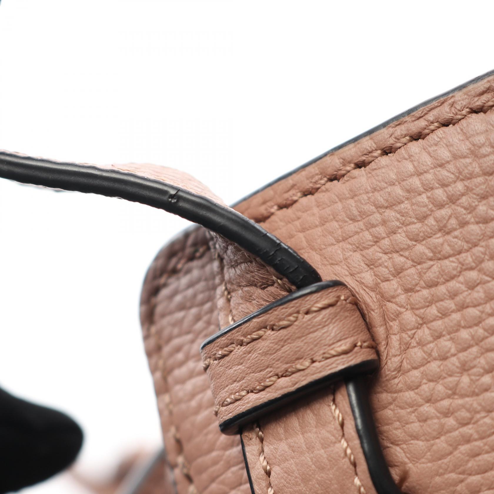 LOEWE Mini hammock Drawstring shoulder Handbag A538V07X10 leather