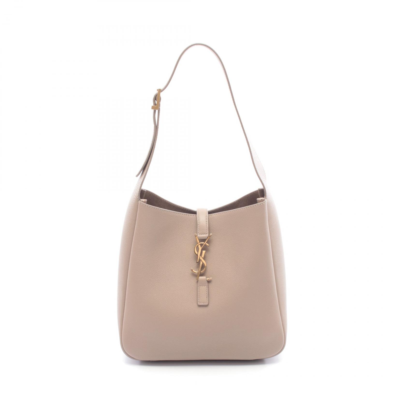 SAINT LAURENT PARIS Le 5 a 7 Shoulder Bag 713938 leather Beige