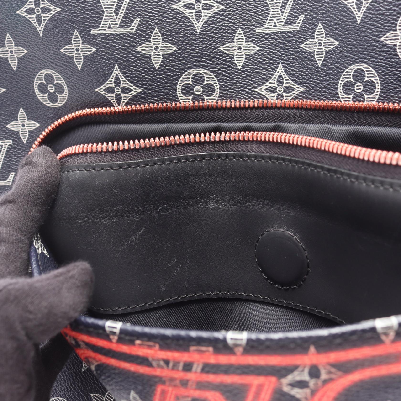 LOUIS VUITTON Apollo Upside Down Rucksack Backpack M43676 Monogram Ink  leather | eBay
