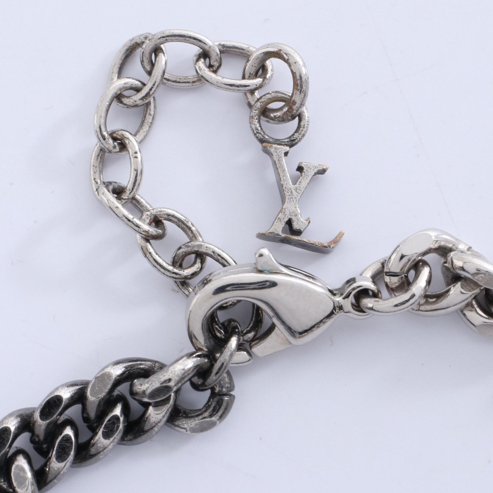 LOUIS VUITTON LV Instinct Bracelet Bangle 20cm M00508 Stainless
