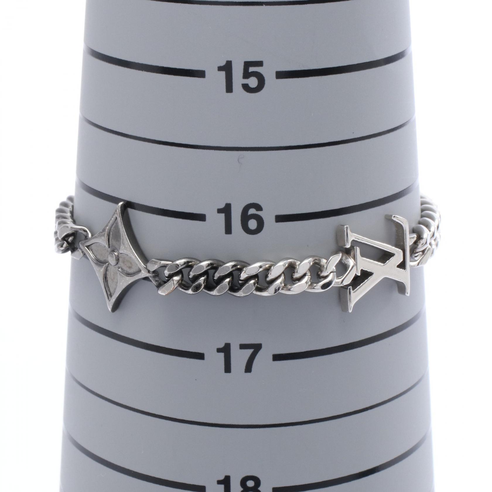 LOUIS VUITTON LV Instinct Bracelet Bangle 20cm M00508 Stainless