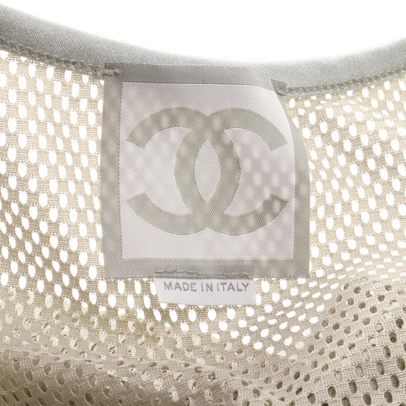 CHANEL COCO Mark Mesh Tank top P21082V12483 polyester Gray CHANEL COCO Mark Mesh Tank top P21082V12483 polyester Gray