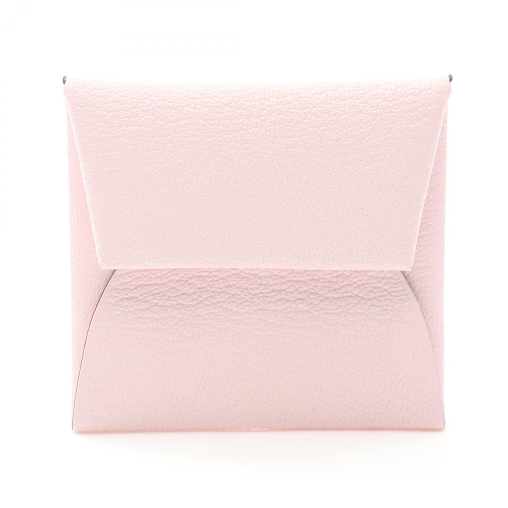 エルメス　バスティア　モーブペール　ピンク　薄ピンク エルメス バスティア モーヴペール シェーブル シルバー金具 W刻印