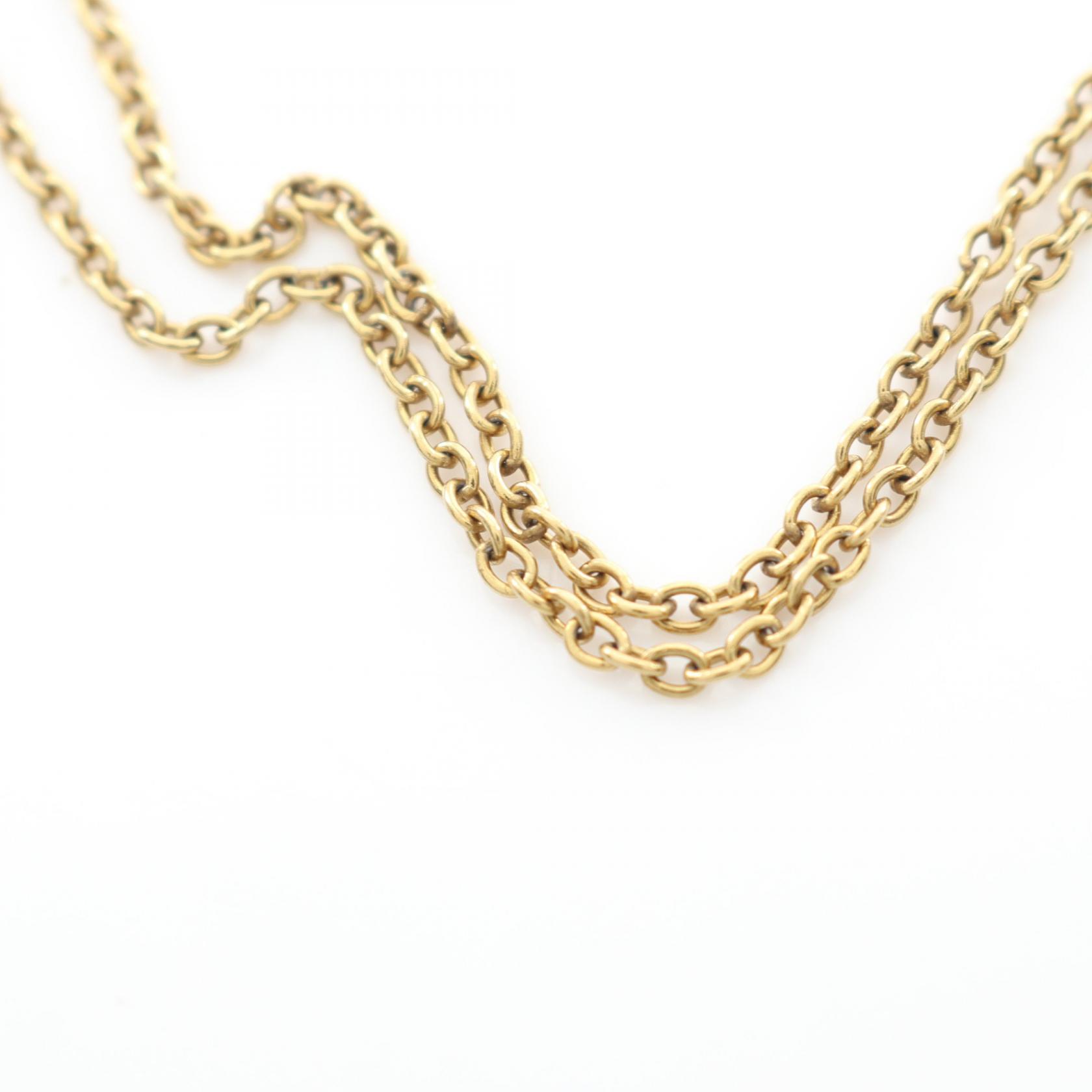 【LOUIS VUITTON】エッセンシャルV LOUIS VUITTON Essential V Necklace Pendant Gold Plated Used
