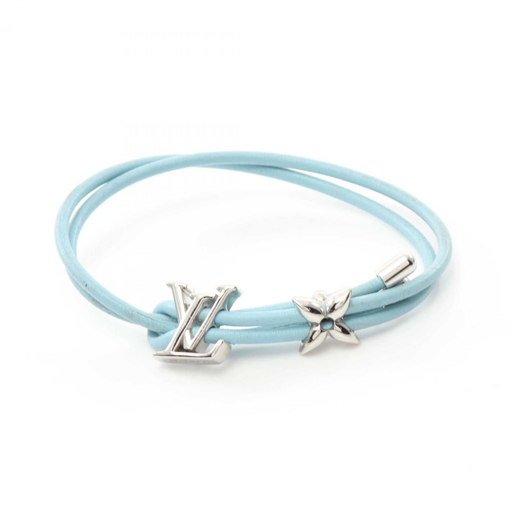LOUIS VUITTON LV Bloom Bracelet M8626Z leather Stainless